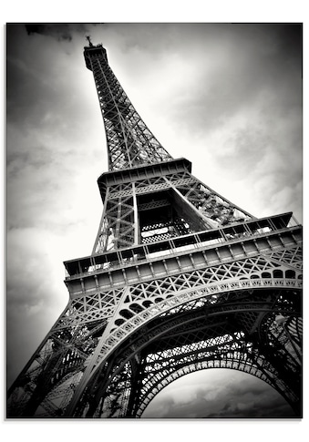 Glasbild »Eiffelturm Paris«, Gebäude, (1 St.)