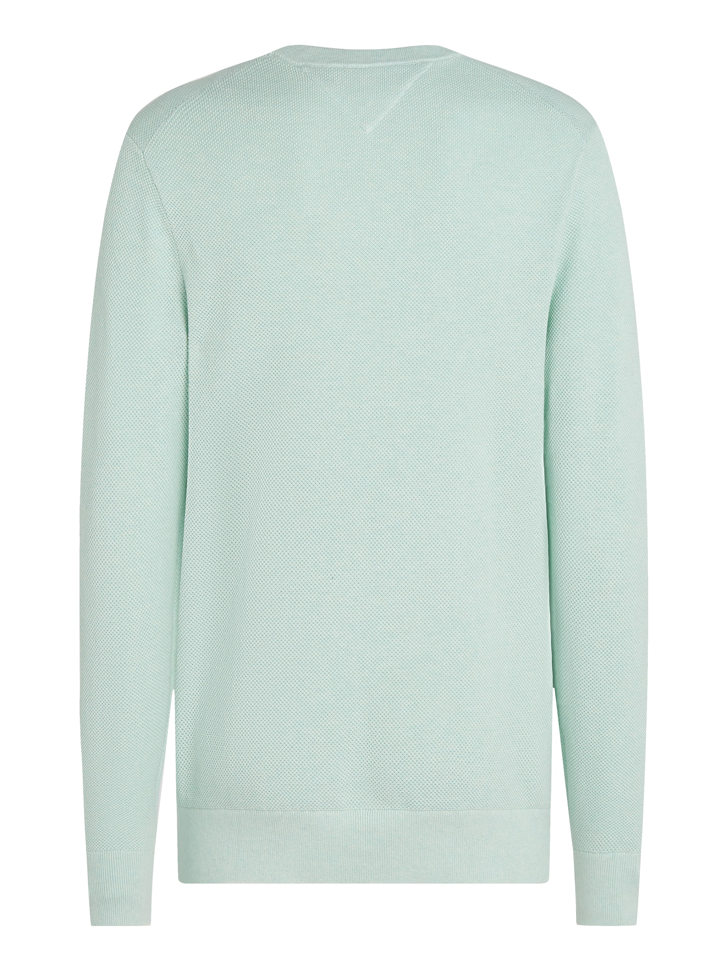 Tommy Hilfiger Rundhalspullover »ESSENTIAL STRUCTURE CREW NECK mit Struktur und Label«, unifarben, casual, regular fit, Baumwolle, Rundhals