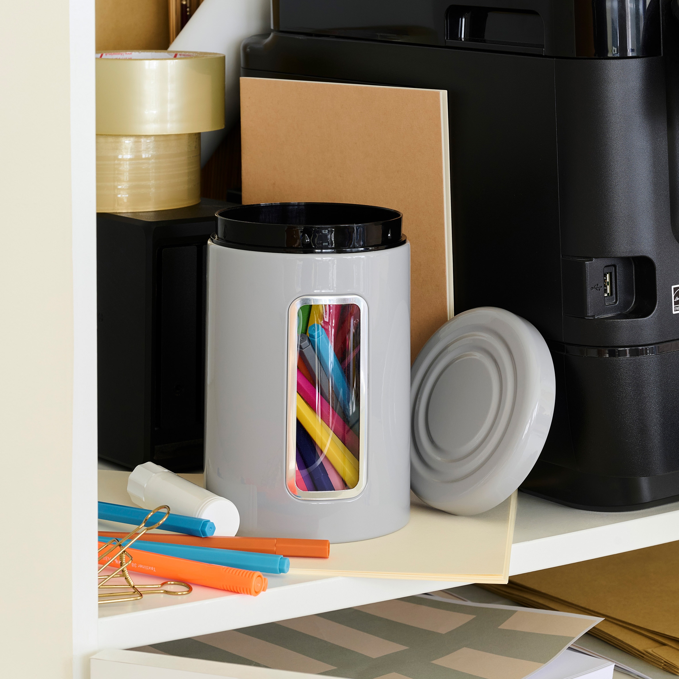 WESCO Vorratsdose »Classic Line« 1 Stk. tlg. Deckel mit Kunststoffring / Sichtfenster aus Acryl, 2 L