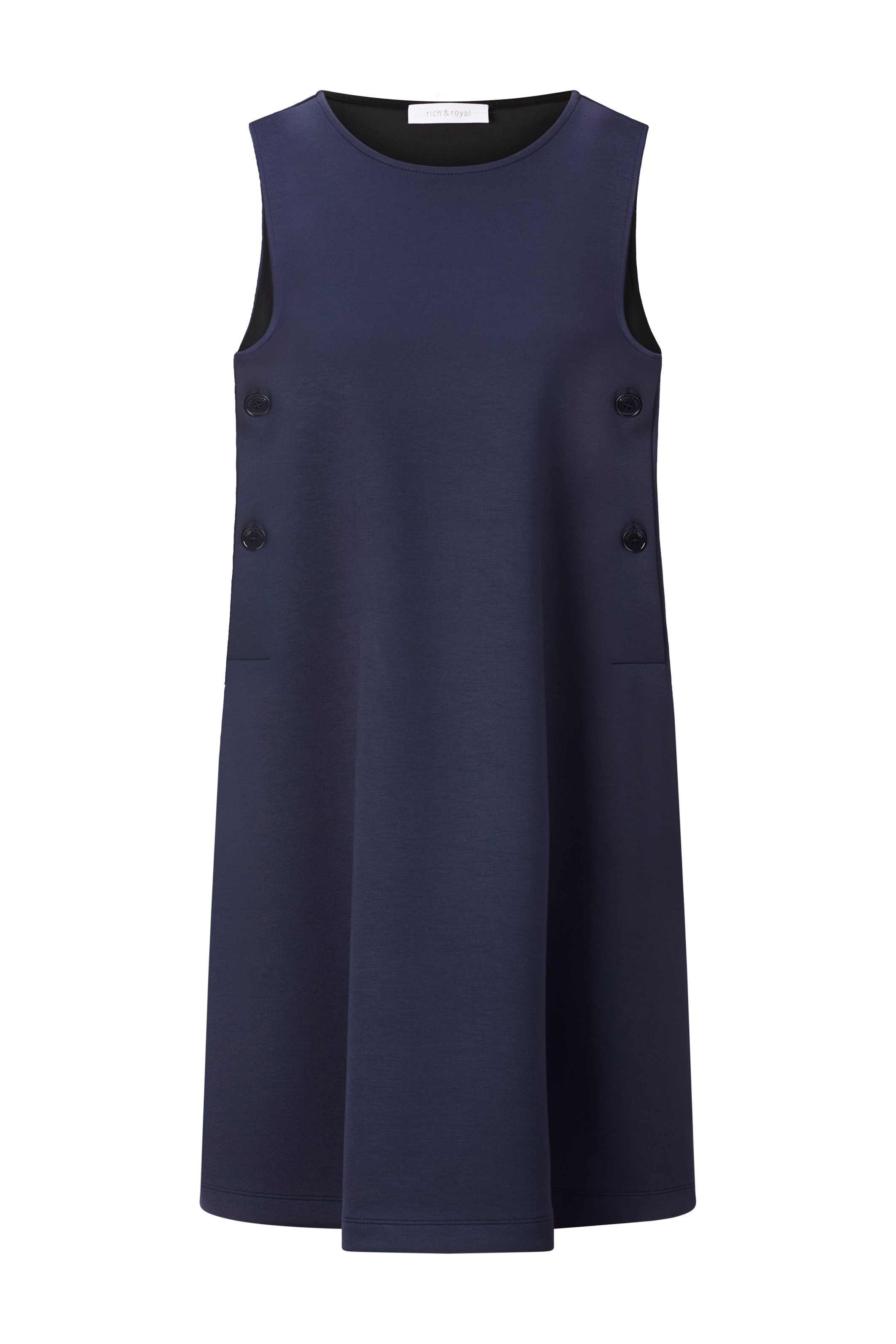 RICHROYAL Jerseykleid, Mit Rundhalsausschnitt