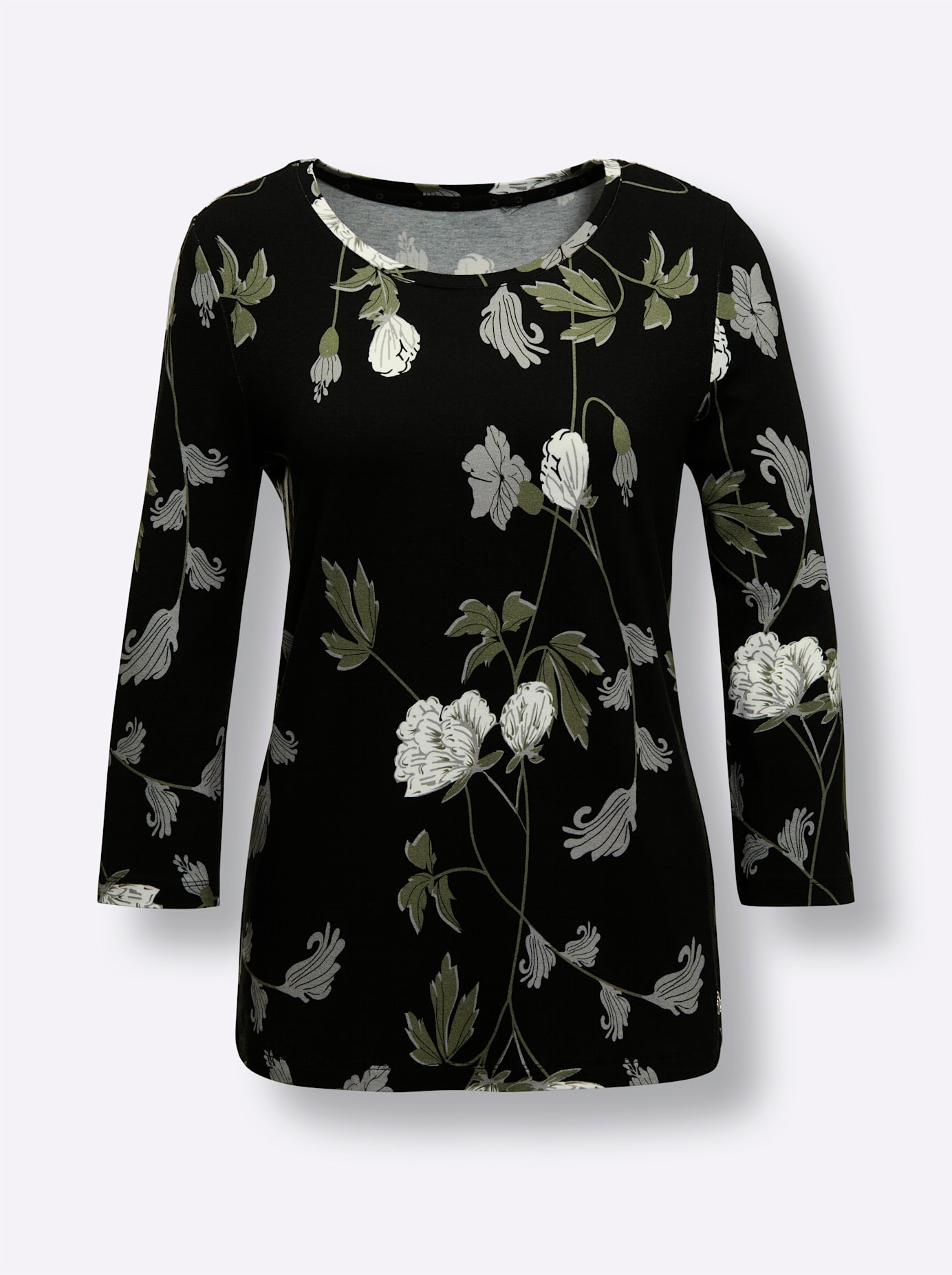 CREATION L PREMIUM Print-Shirt »Viskose-Seiden-Shirt«, (1 tlg.)