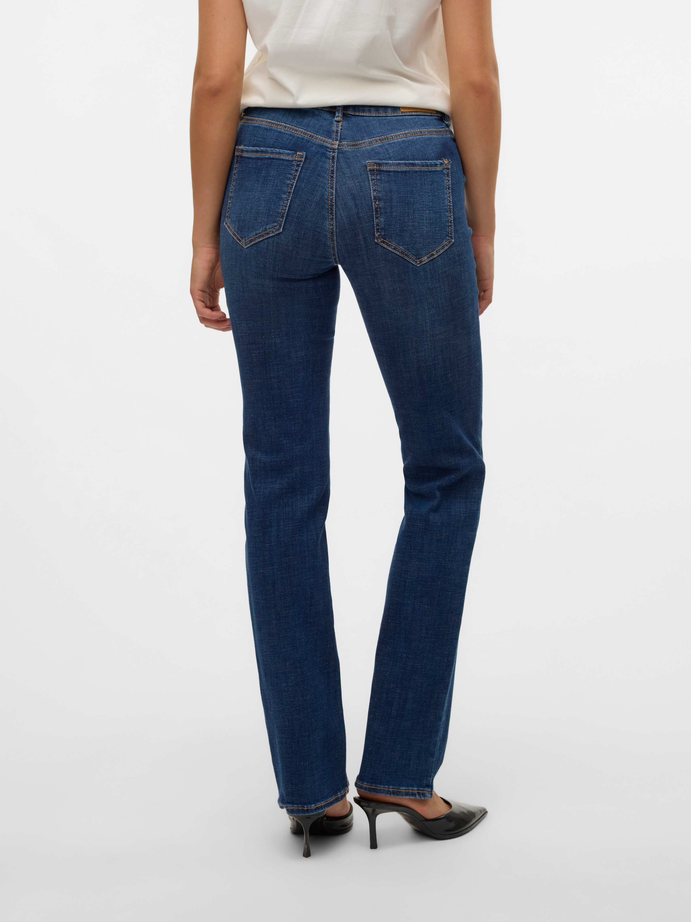 Vero Moda Straight-Jeans »VMFLASH MR STRAIGHT JEANS LI3300 GA NOOS«
