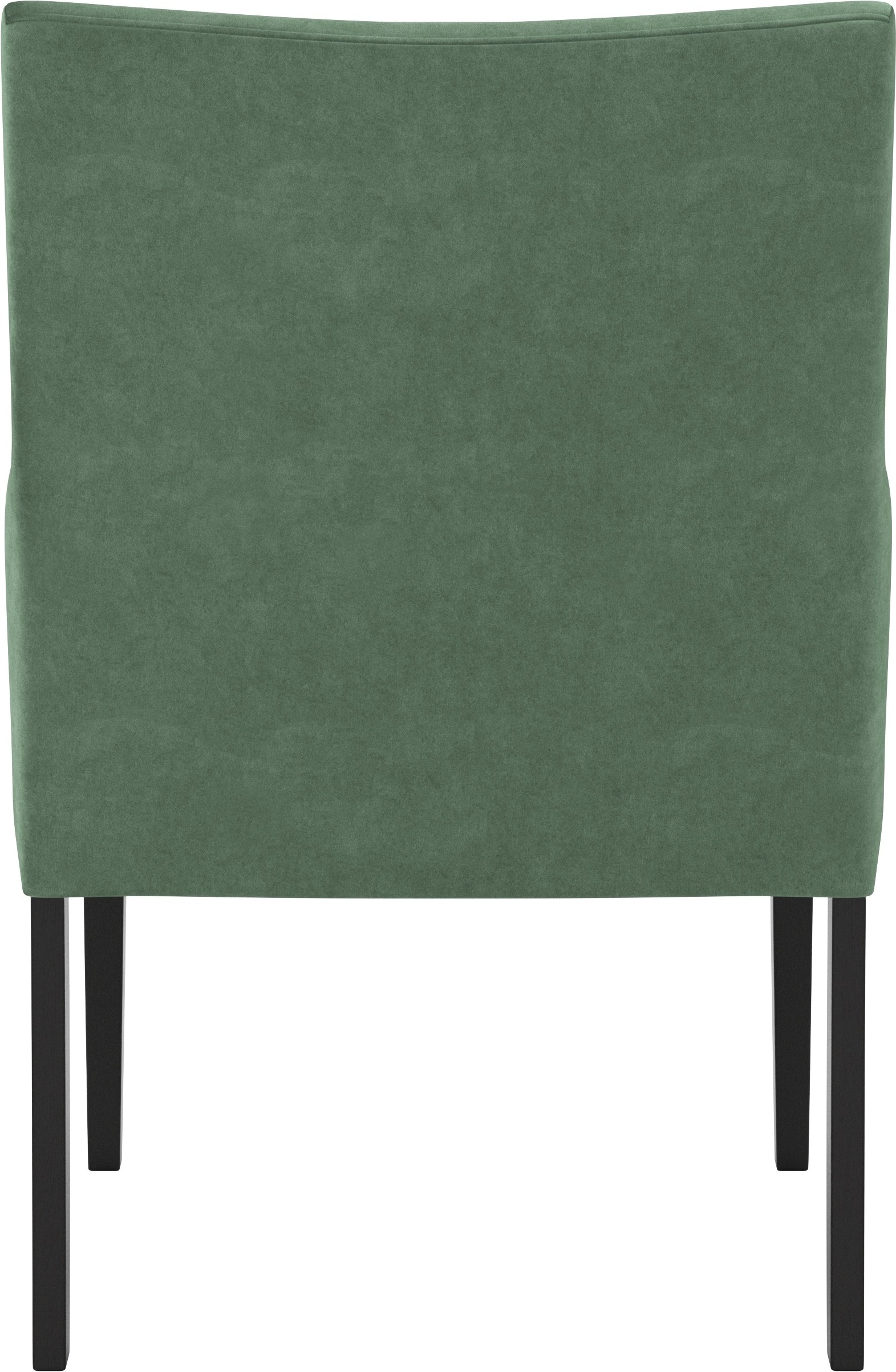 Home affaire Armlehnstuhl »Elona«, Polyester, Sitz und Rücken gepolstert, Stuhlbeine aus Massivholz, Sitzhöhe 50 cm