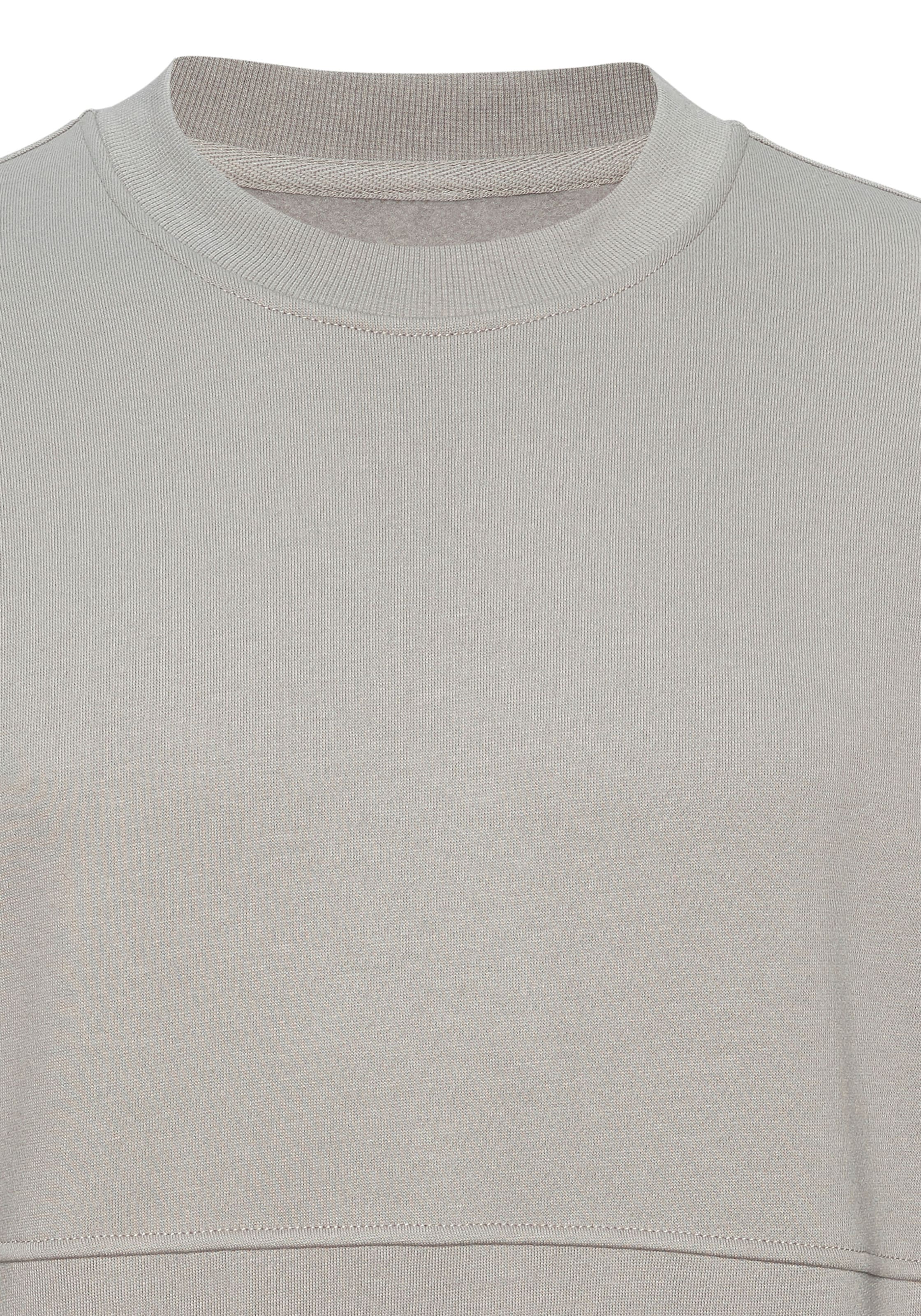 John Devin Sweatshirt »- Pullover mit modischen Teilungsnähten«, Langarm, Sweatshirt mit Rundhals, Baumwollmischung
