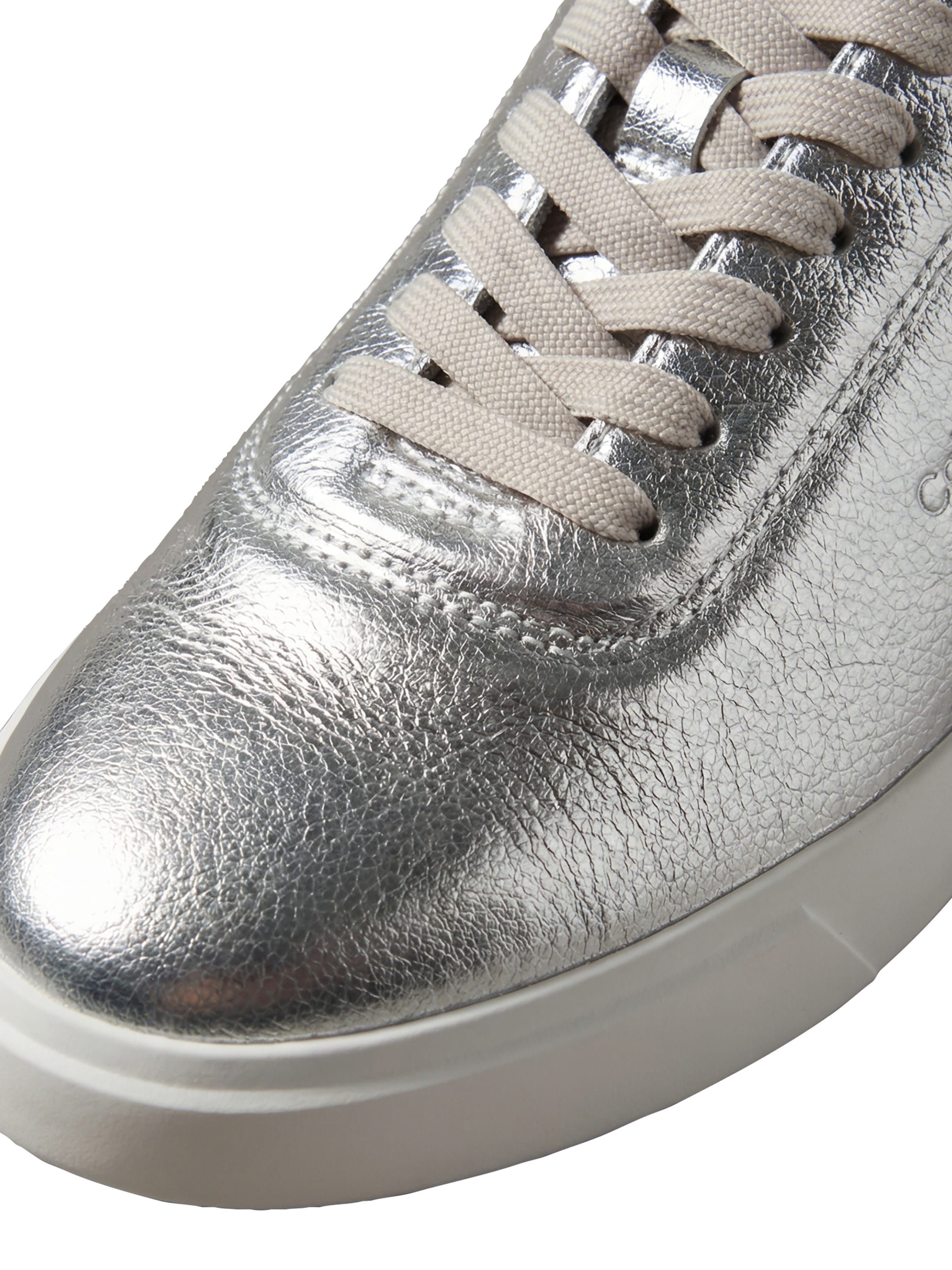 Calvin Klein Plateausneaker »LOW PRO CUPSOLE OXF LTH MET«  Schnürschuh, Halbschuh, Freizeitschuh im Metallic-Look