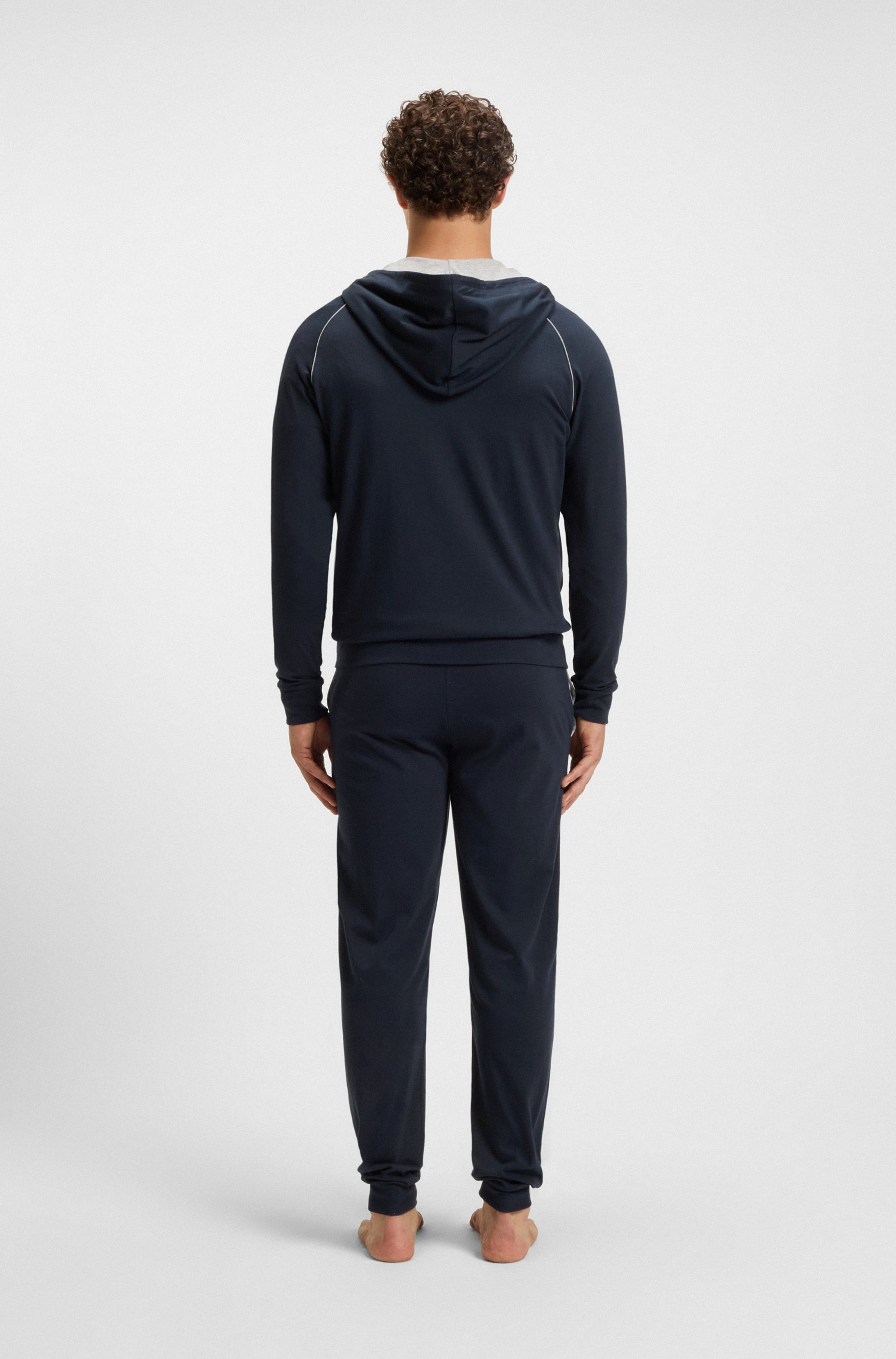 BOSS Kapuzensweatjacke »Mix&Match Jacket H«, mit BOSS Stickerei auf der Brust