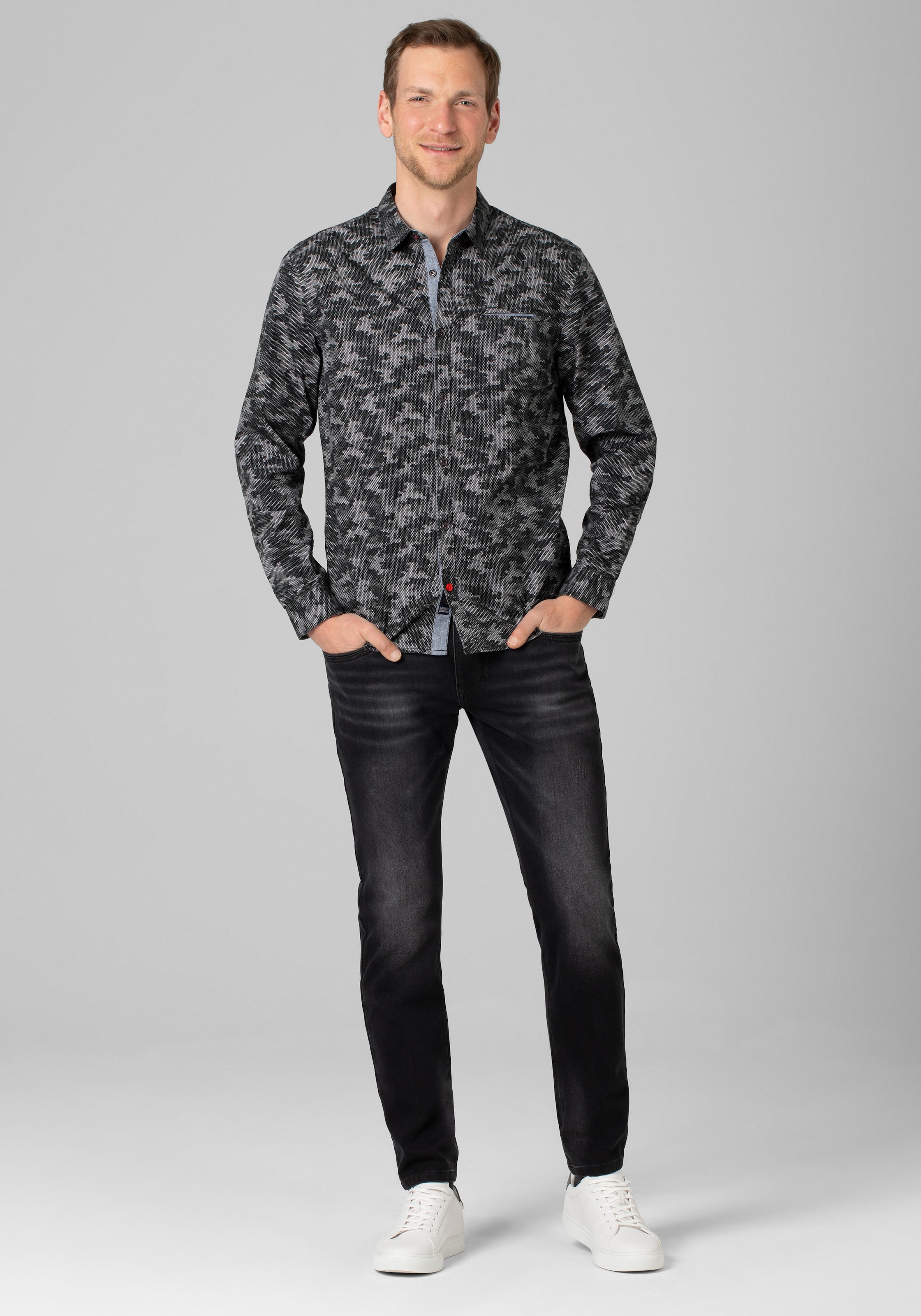 TIMEZONE Langarmhemd »Smart Structure Shirt«