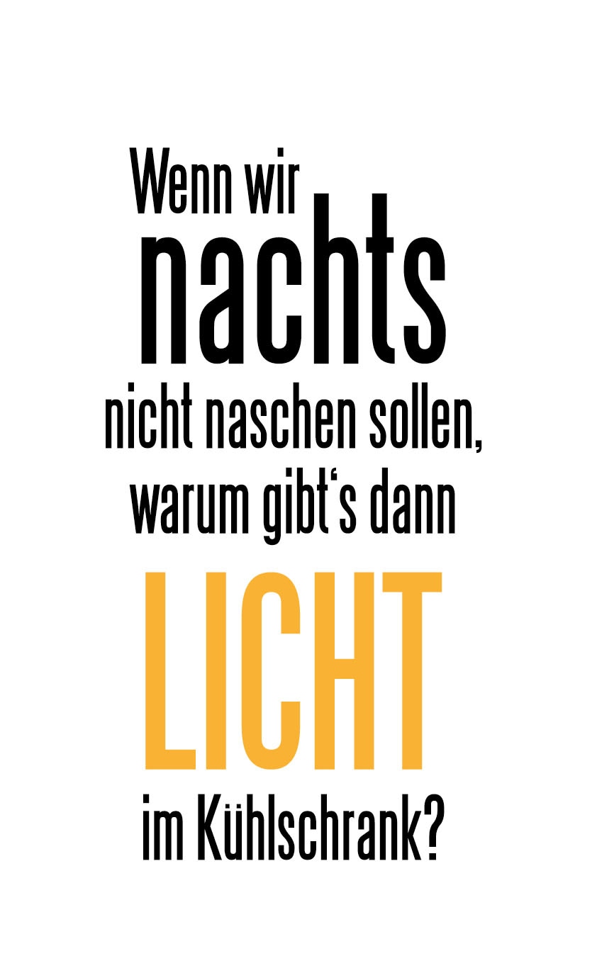 queence Wanddekoobjekt »Naschen und Licht im Kühlschrank«, Stahlschild mit Spruch, Wanddekoration für Küche, Speisezimmer