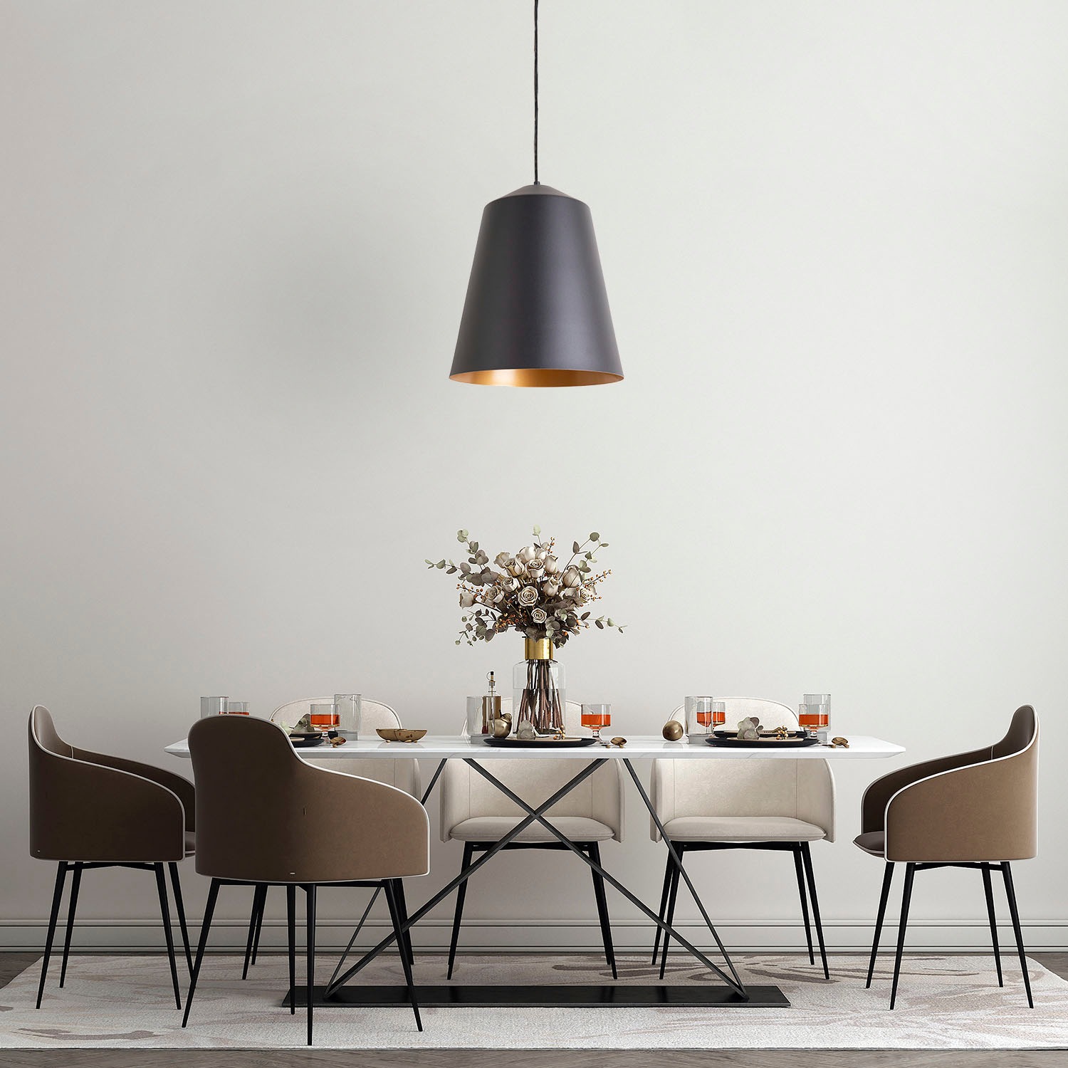 Paco Home Deckenleuchte »JACKSON«, Leuchtmittel E27 | ohne Leuchtmittel, Wohnzimmer Arbeitszimmer Pulverbeschichtet Industrial Design E27