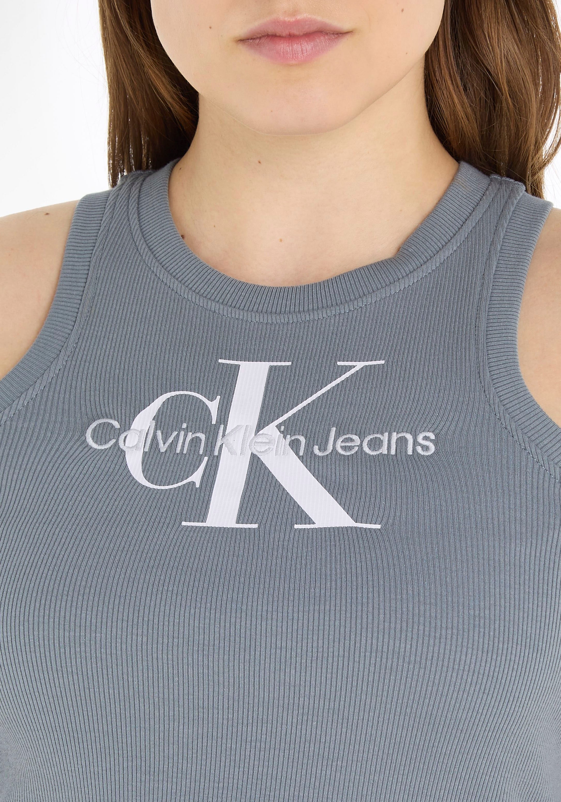 Calvin Klein Jeans Midikleid, Online aus Shop im elastischer Baumwolle OTTO