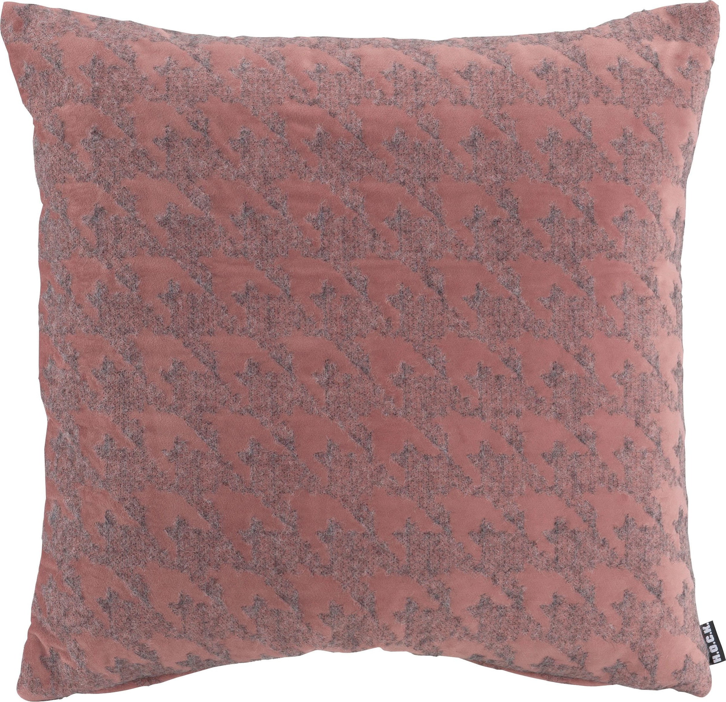 H.O.C.K. Dekokissen »Puno«, mit rosa Muster, Kissenhülle mit Füllung, 1 Stück