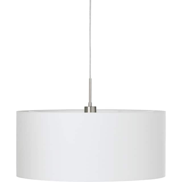 EGLO Hängeleuchte »PASTERI«, 1 flammig-flammig, weiß / Ø53 x H110 cm /  exkl. 1 x E27 (je max. 60W) / Lampe aus Stoff bei OTTO