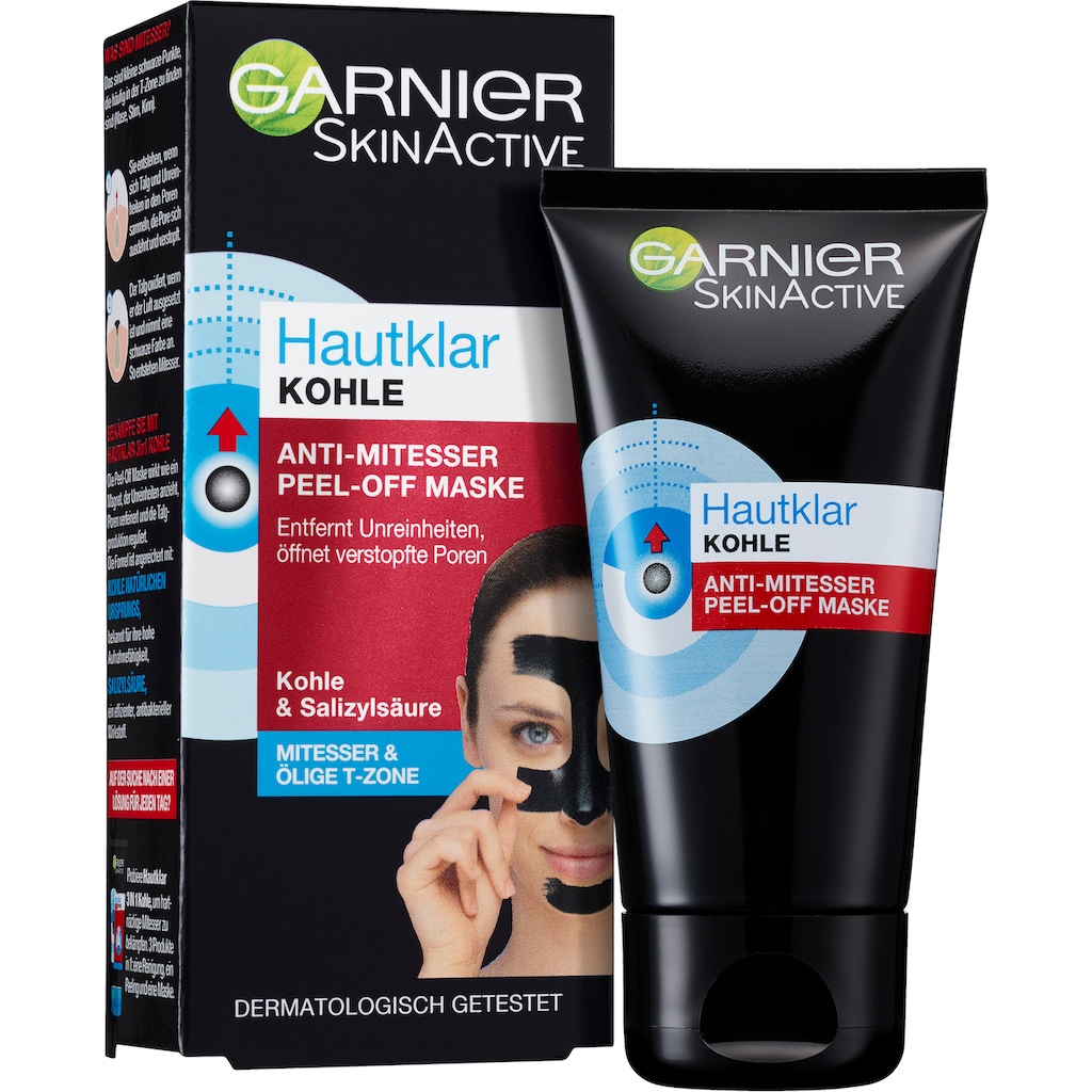 GARNIER Gesichtsmaske »Garnier Hautklar Kohle Peel Off«