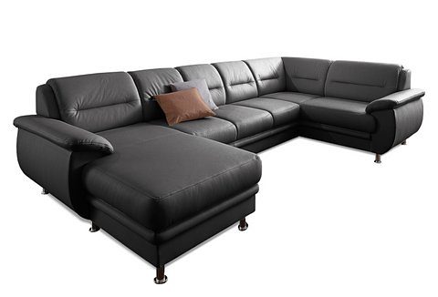 sit&more Wohnlandschaft "Mailand U-Form, B: 312 cm" optional Schlaffunktion