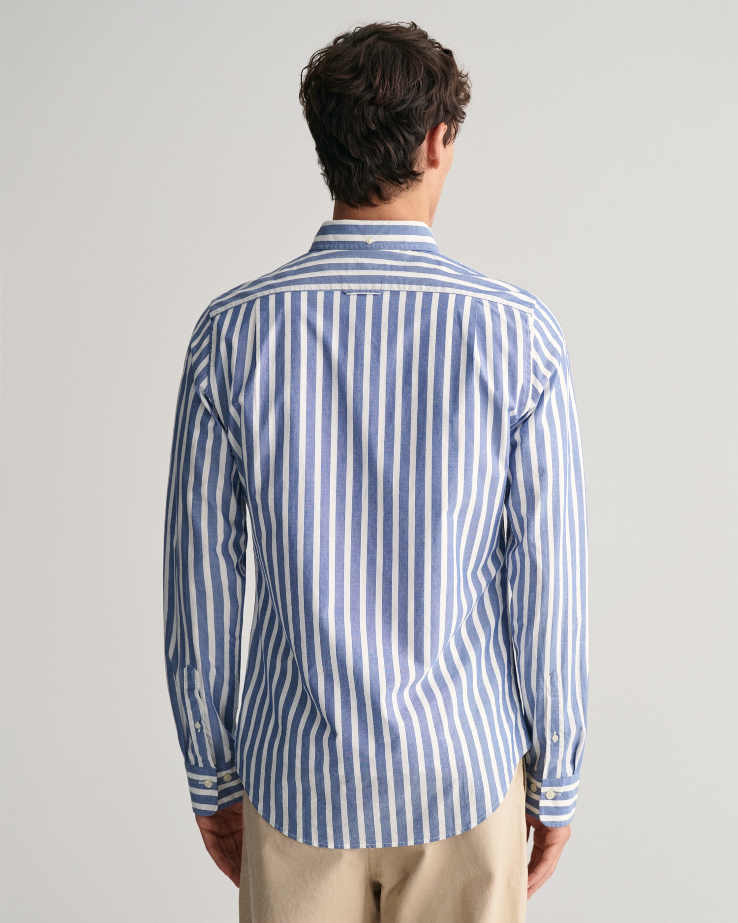 Langarmhemd »REG WIDE POPLIN STRIPE SHIRT«, mit breiten Streifen
