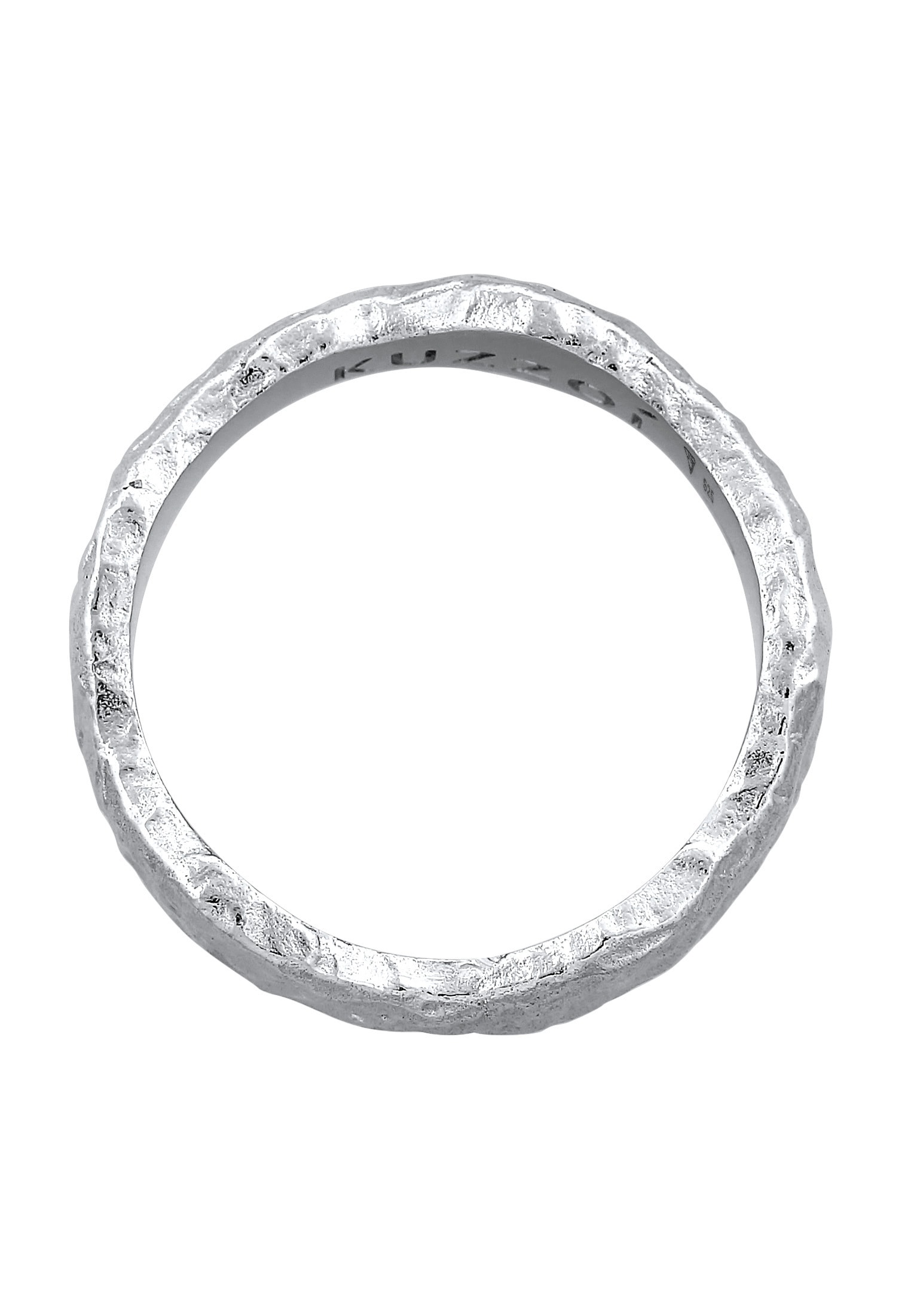 Kuzzoi Silberring »Ring Herren Bandring Organic Struktur 925 Silber«