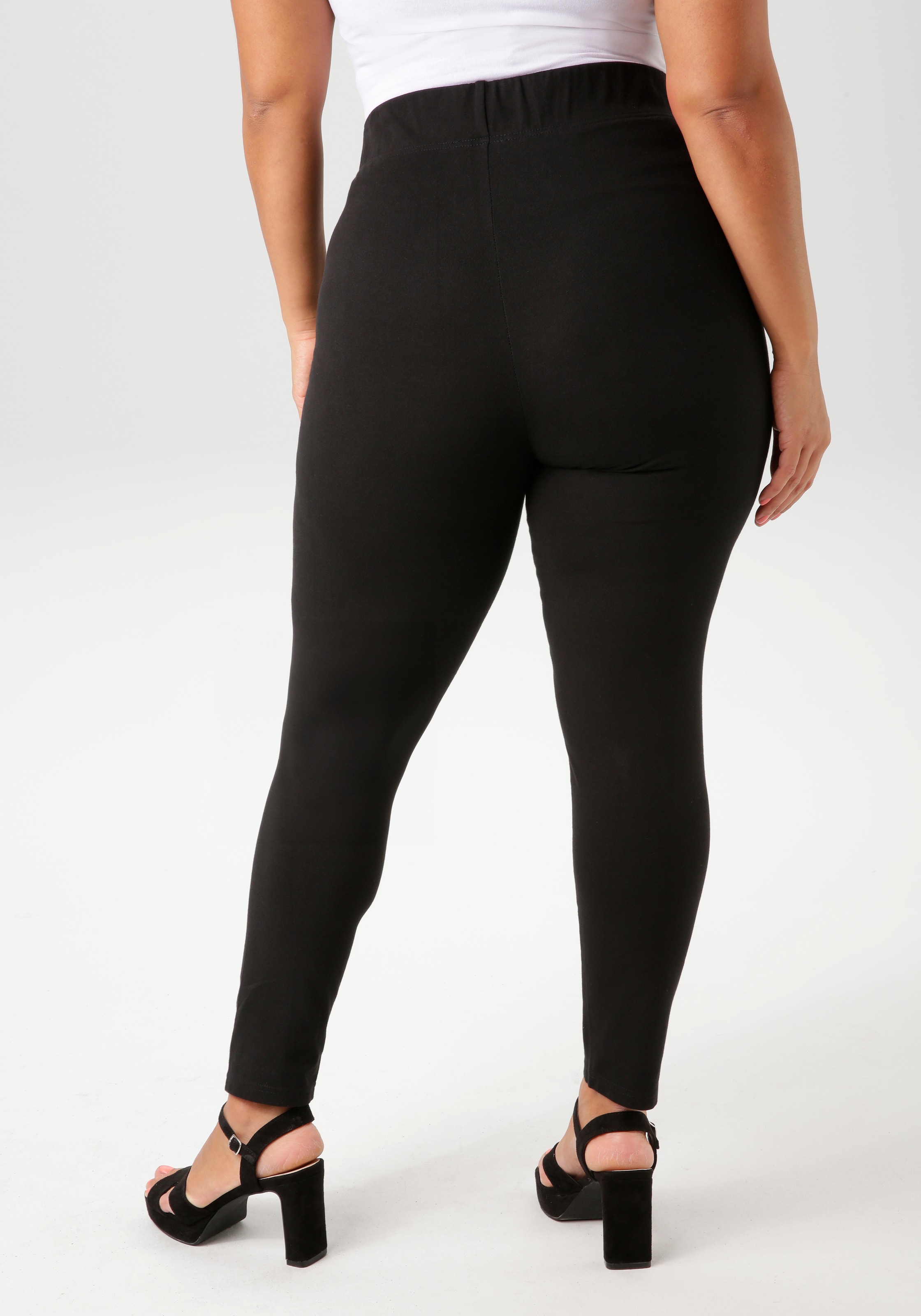 Aniston PLUS Leggings, aus elastischer Single Jersey-Qualität - NEUE KOLLEKTION