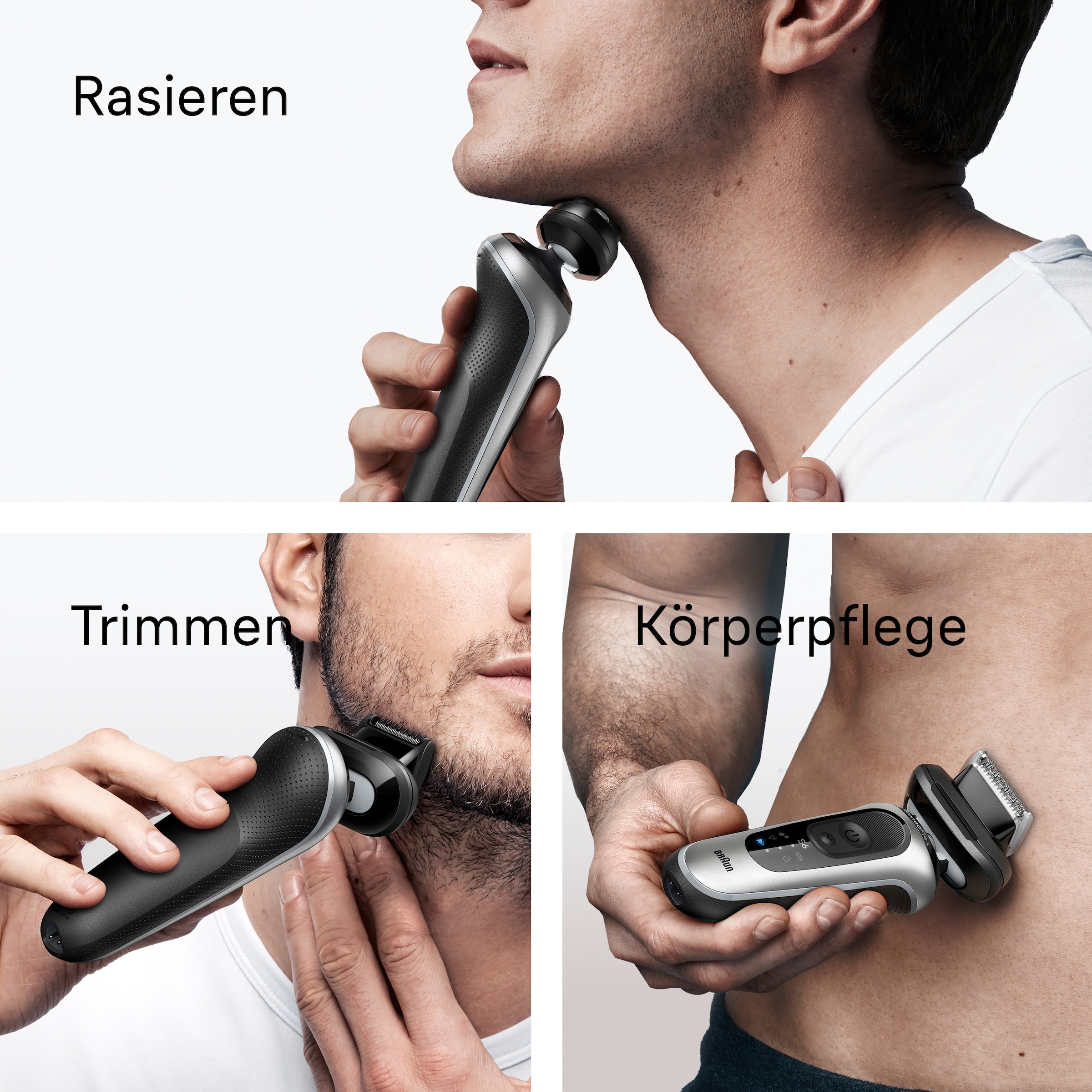 Braun Elektrorasierer »Series 6 62-S7650CC«, Smart Care Center, 2 St. Aufsätze, 100% wasserdicht, mit 4in1 SmartCare Center, +2 Aufsätze