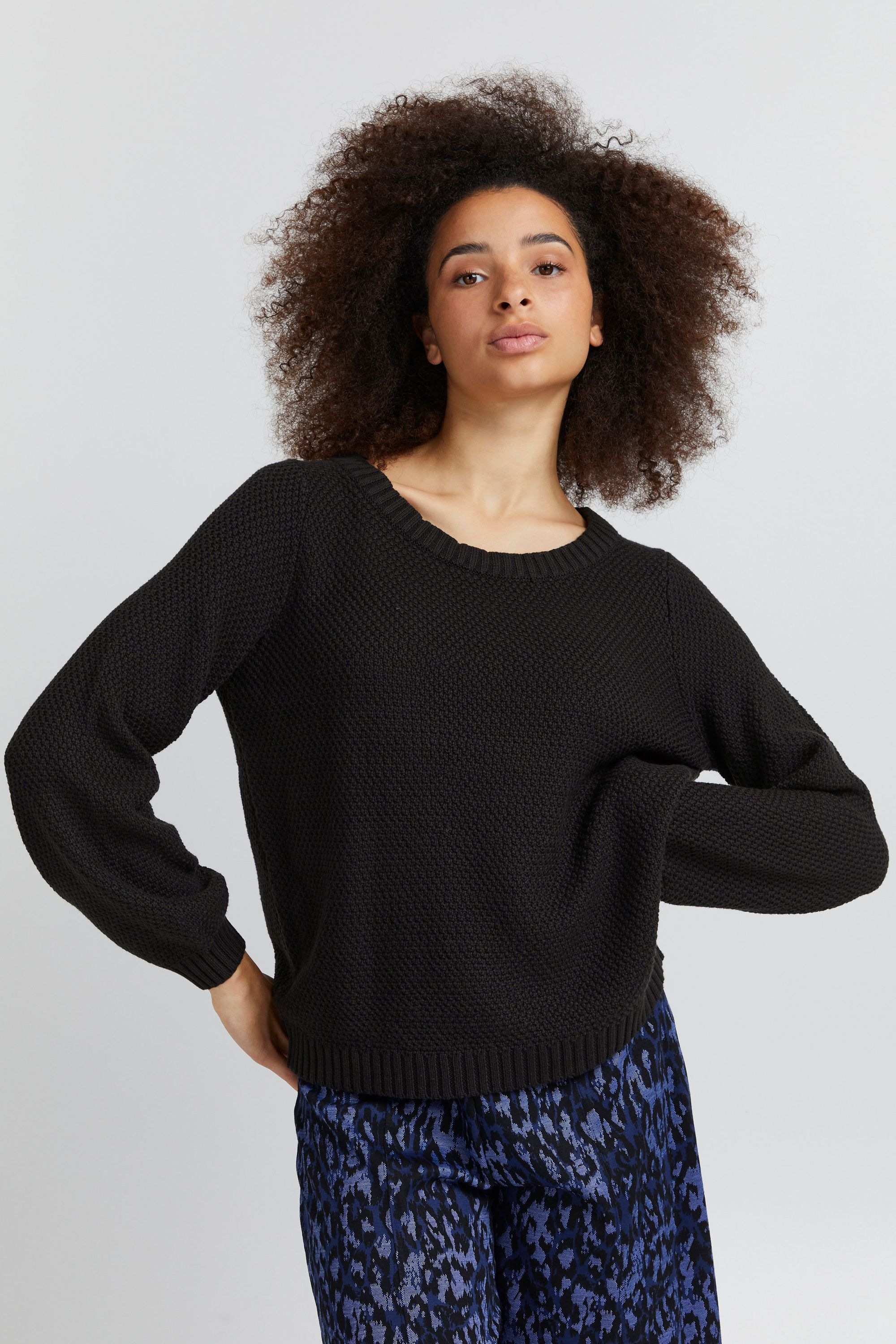 Ichi Strickfleece-Pullover »Strickpullover IHNoelle«