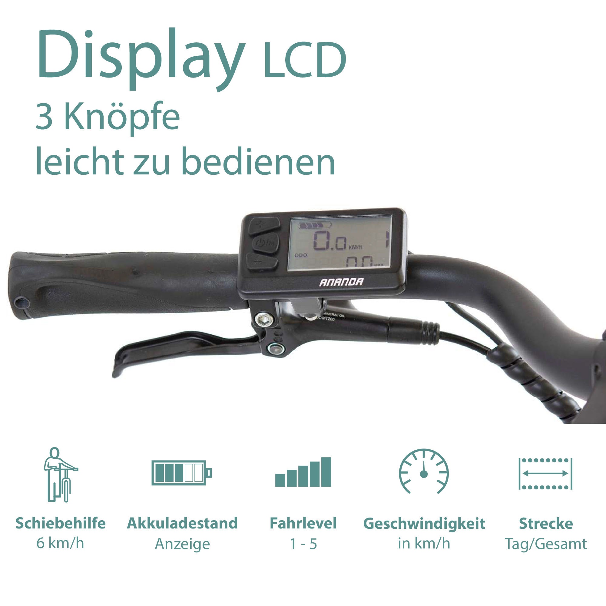 Tretwerk »Sonic« 8 Gang Shimano Acera M3020 SGS Schaltwerk Kettenschaltung Mittelmotor 250 W Pedelec, Elektrofahrrad für Damen u. Herren