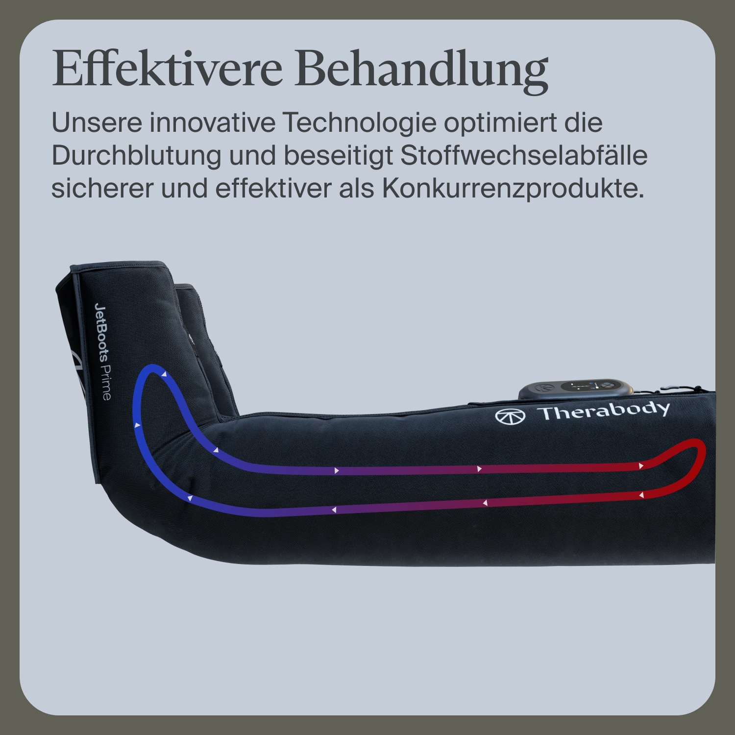 Therabody Massagegerät »Gr. L, RecoveryAir JetBoots Prime Kompressions-Stiefel, Large«, lindert Muskelschmerz, fördert Regeneration, Leistung, Flexibilität