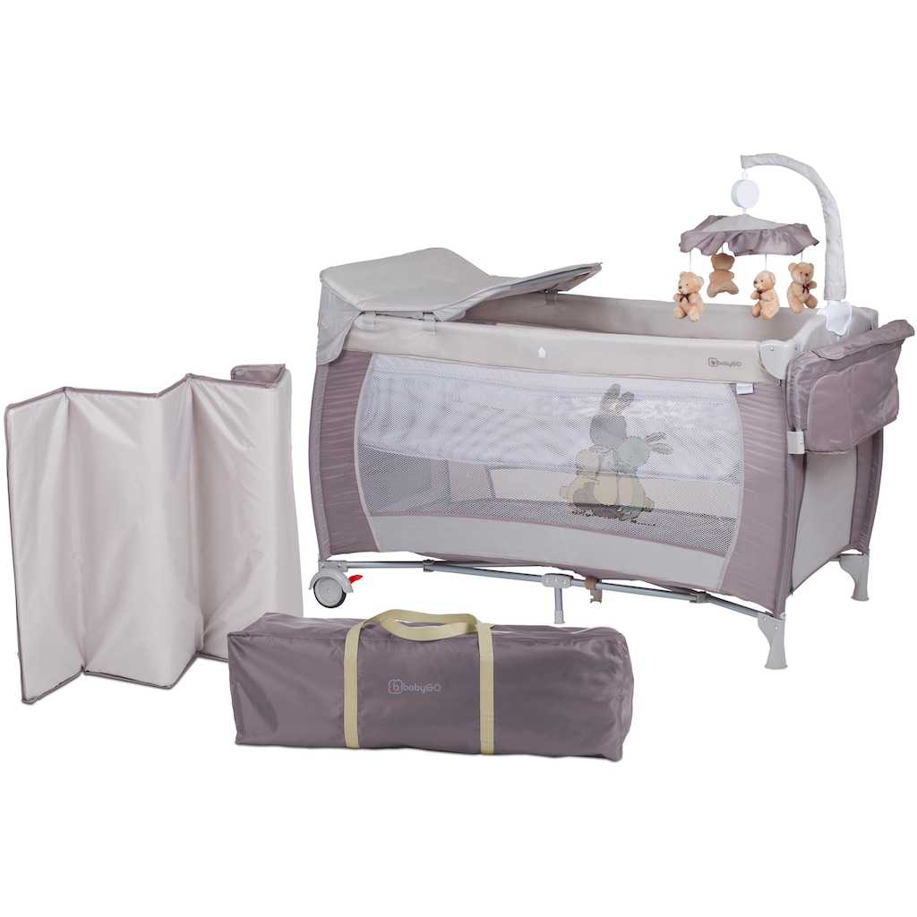 BabyGo Baby-Reisebett »Sleeper Deluxe, beige«