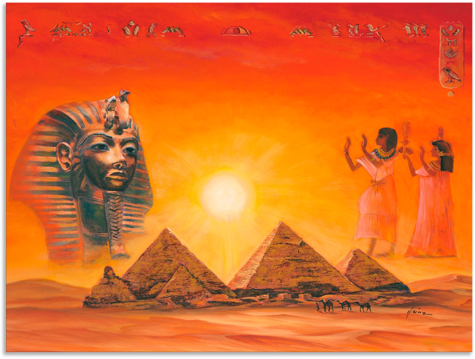 Artland Wandbild »Ägyptische Impressionen« Afrika 1 Stk. tlg. als Alubild, Leinwandbild in verschied. Größen