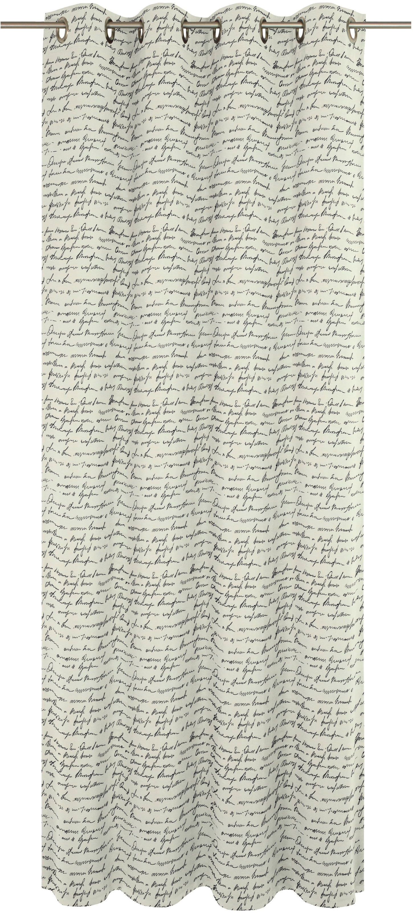 Adam Vorhang »Scribble« Ösen 1 Stk. tlg. aus Leinen und Bio-Baumwolle