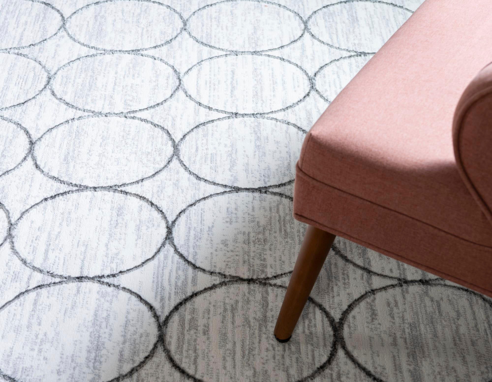Myflair Möbel & Accessoires Teppich »Titan Trellis, LAGERRÄUMUNG!«, rechteckig, 13 mm Höhe, Kurzflor, gewebt, modernes Design, Motiv Kreise