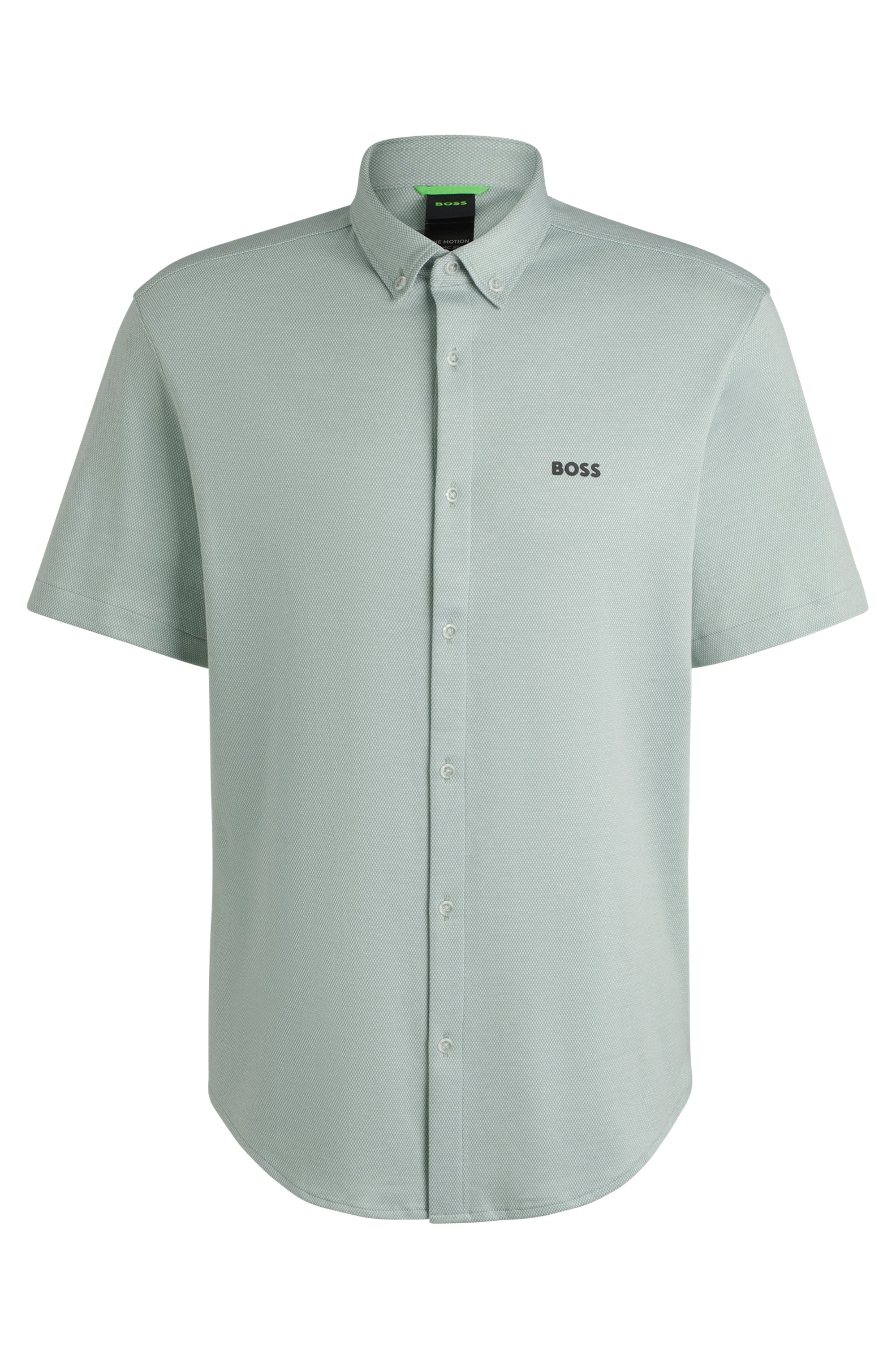 BOSS GREEN Kurzarmhemd »B MOTION S«, mit Logoschriftzug auf der Brust