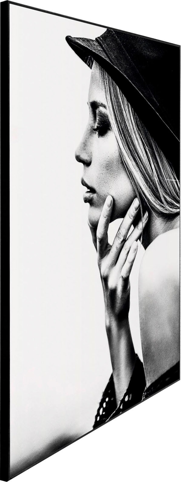 Reinders! Wandbild »Slim Frame Black 50x70 Female Profile«