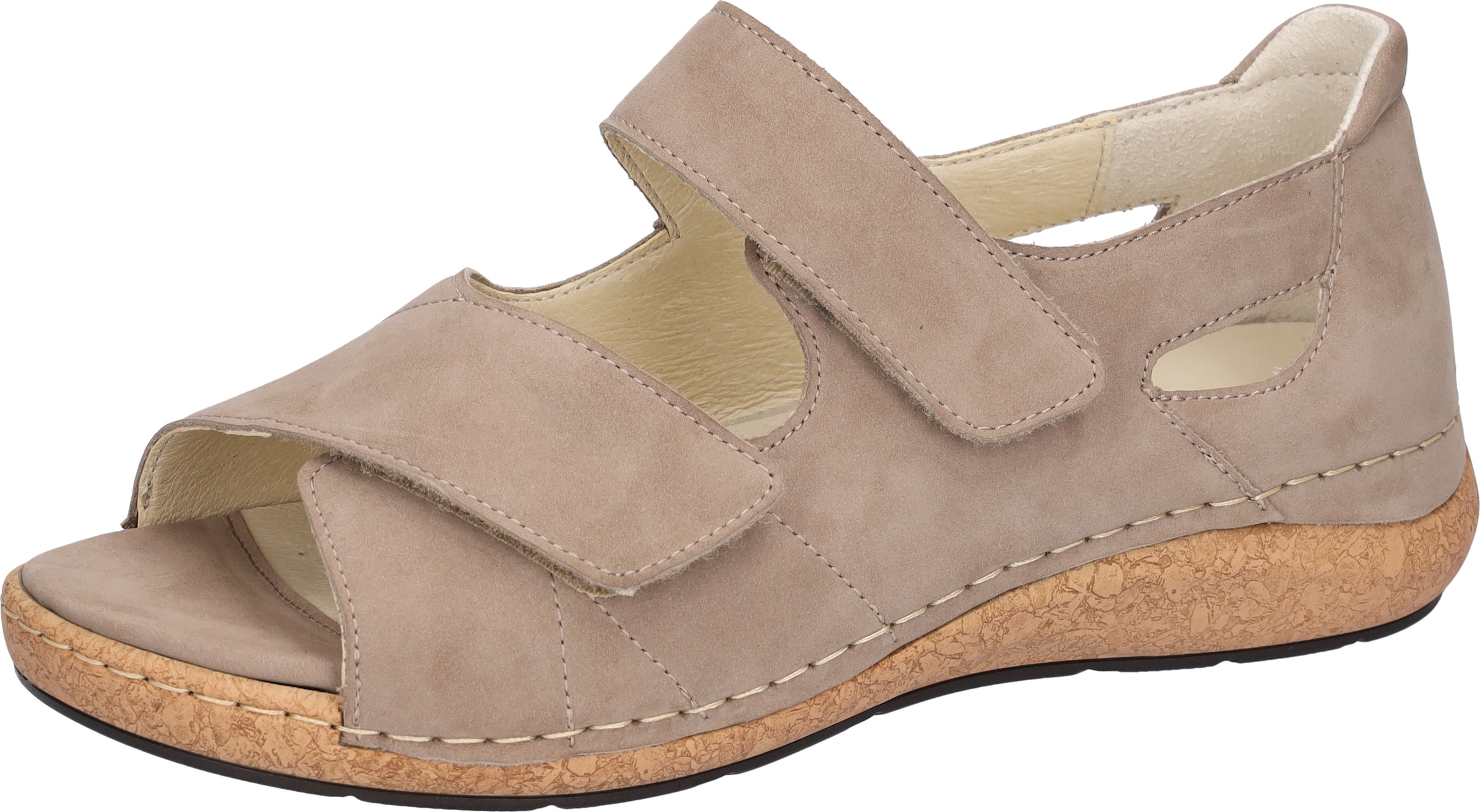 Waldläufer Sandale »K-Heliett«  , Sommerschuh, Sandalette, Keilabsatz, in Komfortweite K (= extraweit)