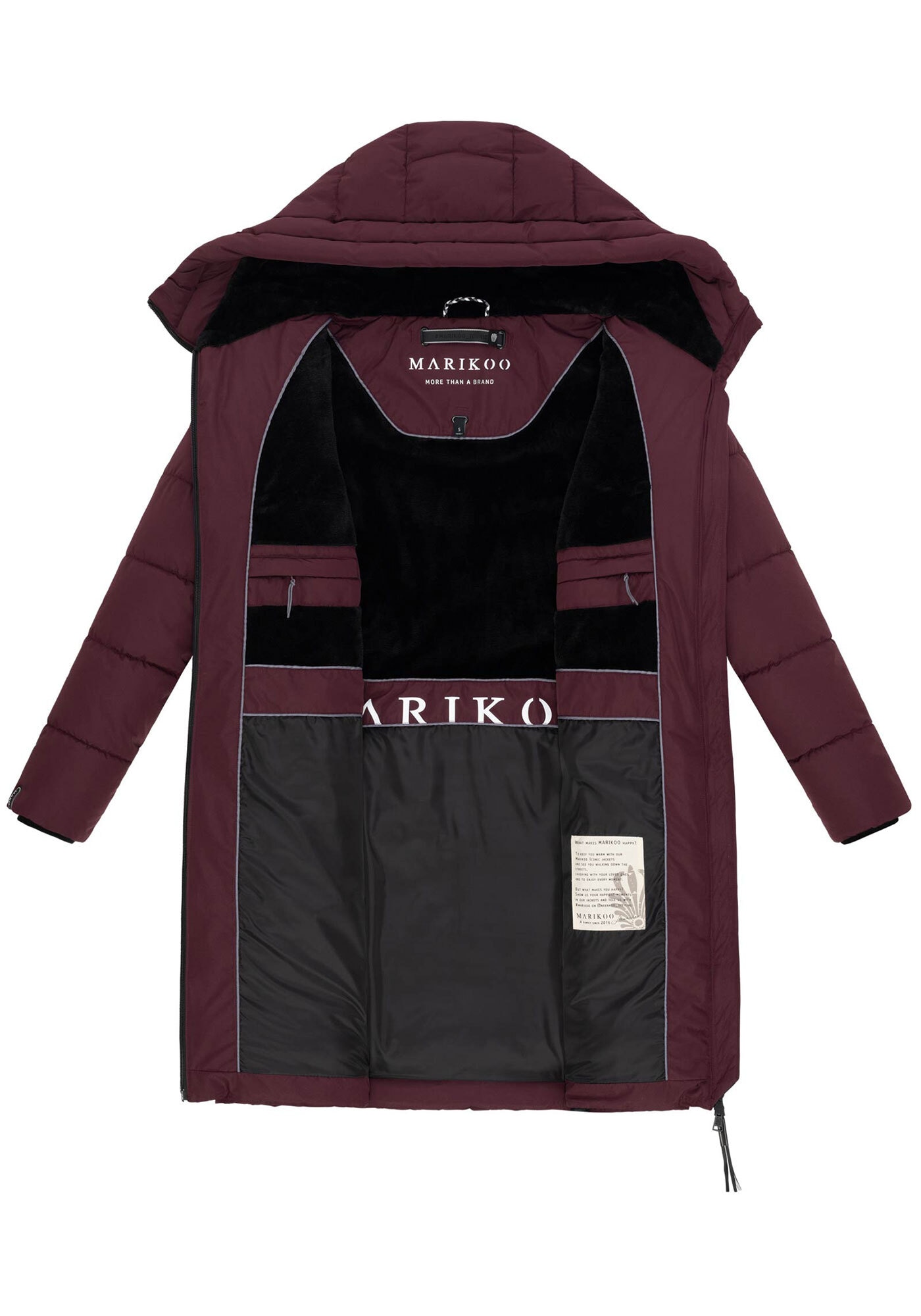 Marikoo Winterjacke »Marikoo Natsukoo Damen Winter Steppjacke lang B978«