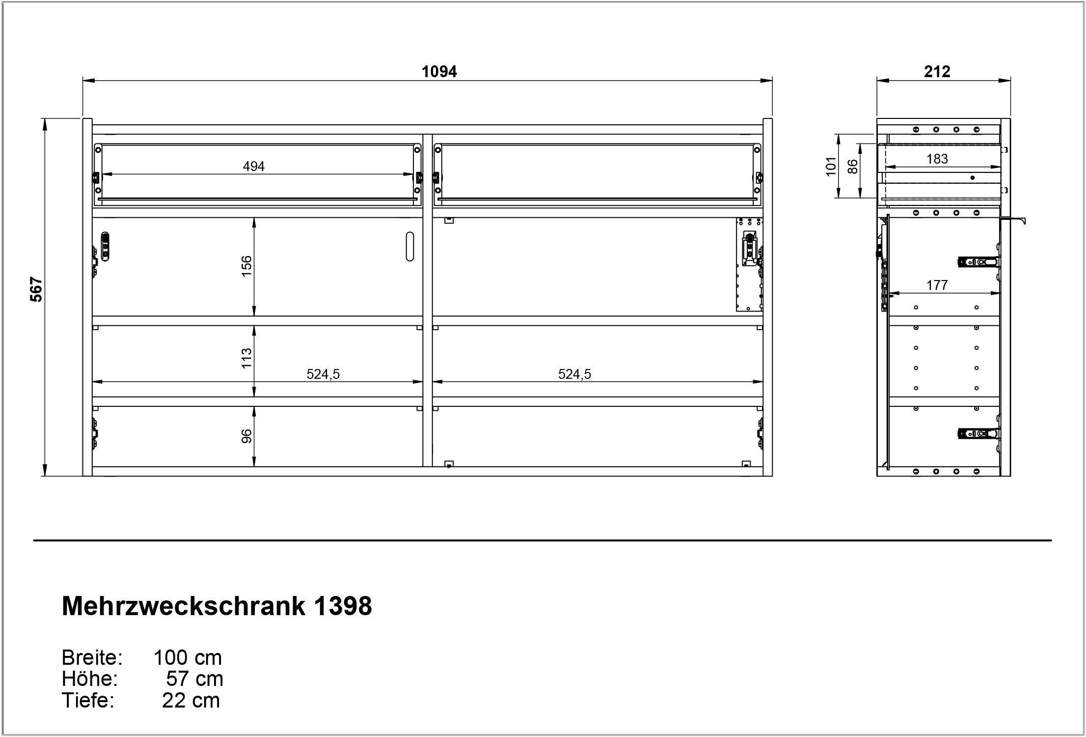 GERMANIA Garderoben-Set »Ameca«, (Set, 2 St.), Mehrzweckschrank und Spiegel, geringe Tiefe, ideal für schmale Flure