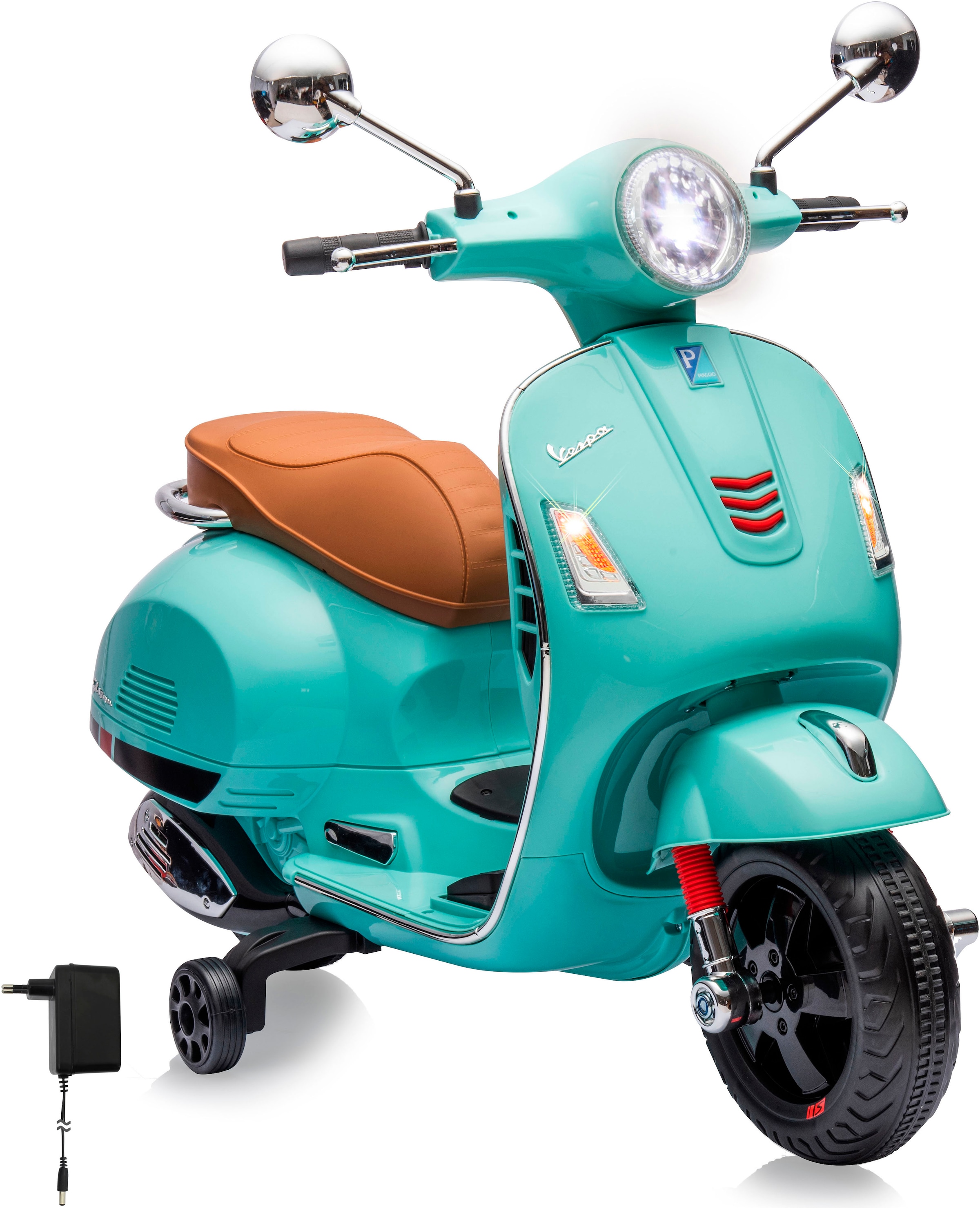 Elektro-Kinderroller »Ride-on Vespa GTS 125 mintgrün 12V«, ab 3 Jahren, bis 30 kg, mit...