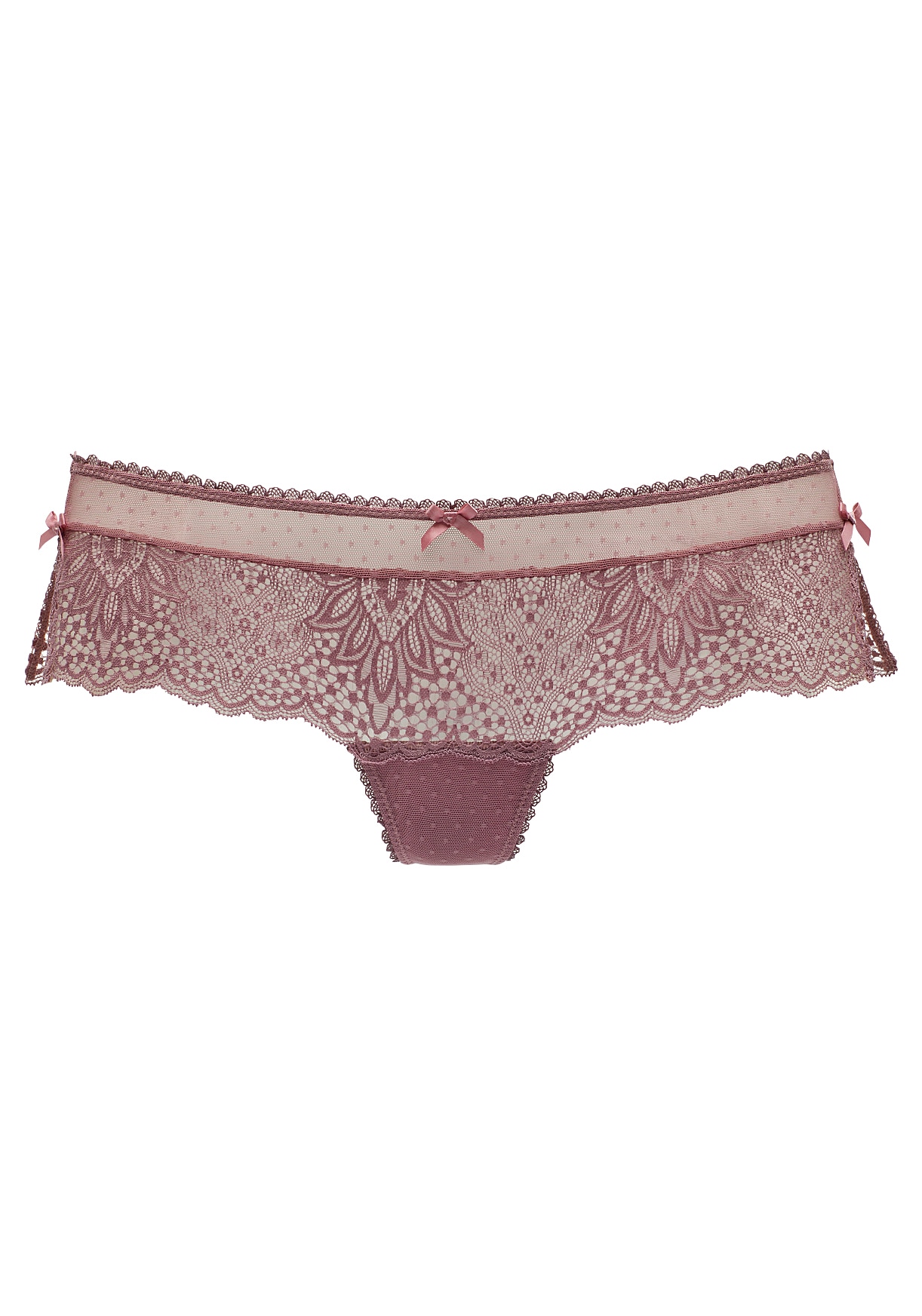 Vivance Stringpanty, aus extravaganter Spitze mit seitlichen Schlitzen