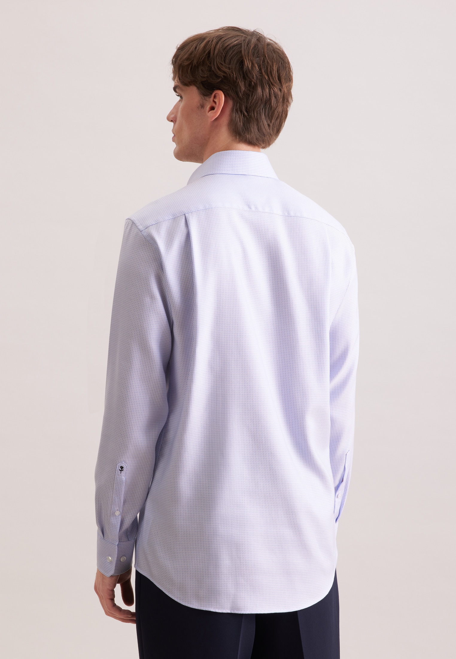 seidensticker Businesshemd »Schwarze Rose« Comfort 1/1 Kentkragen Struktur