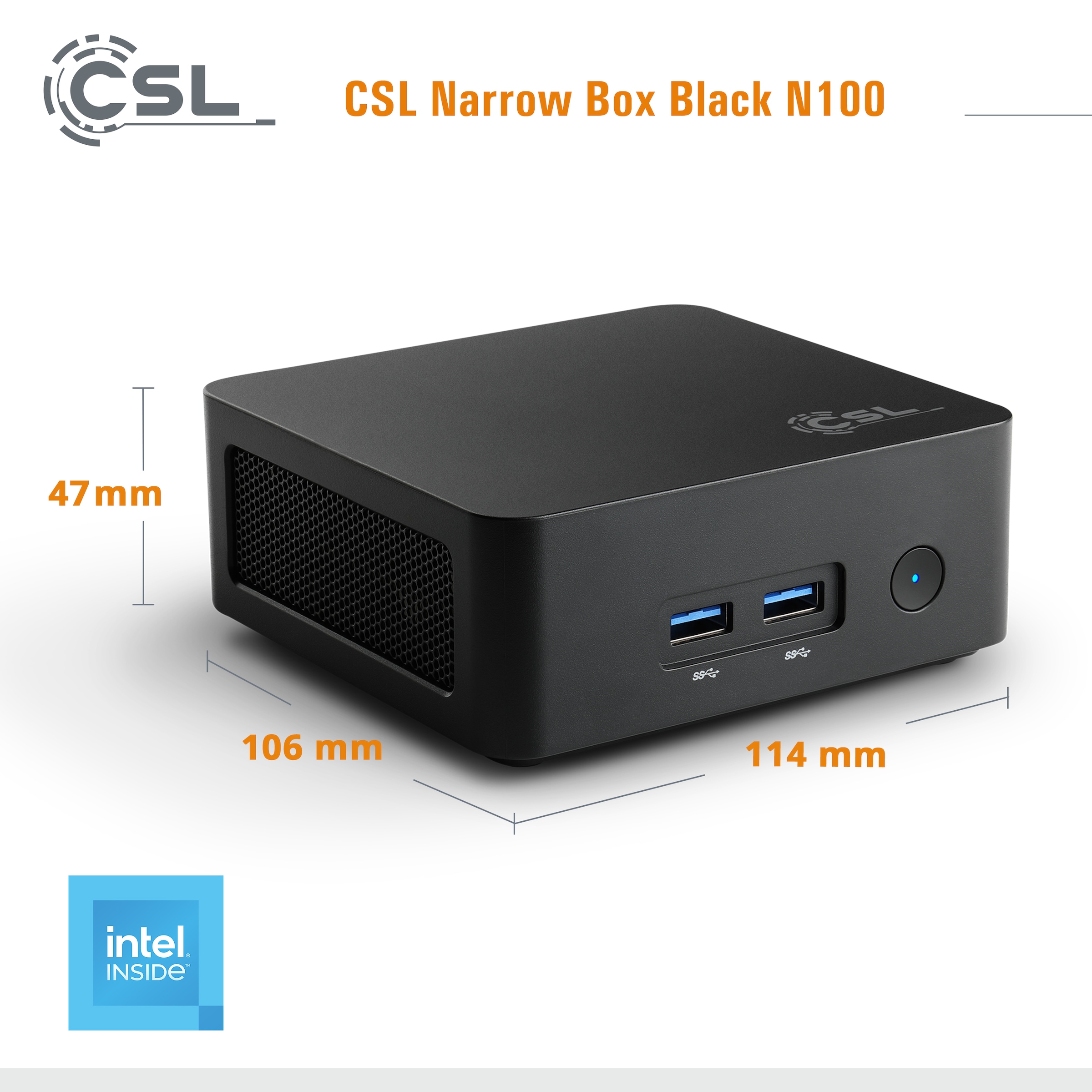 CSL PC »Narrow Box Black N100«