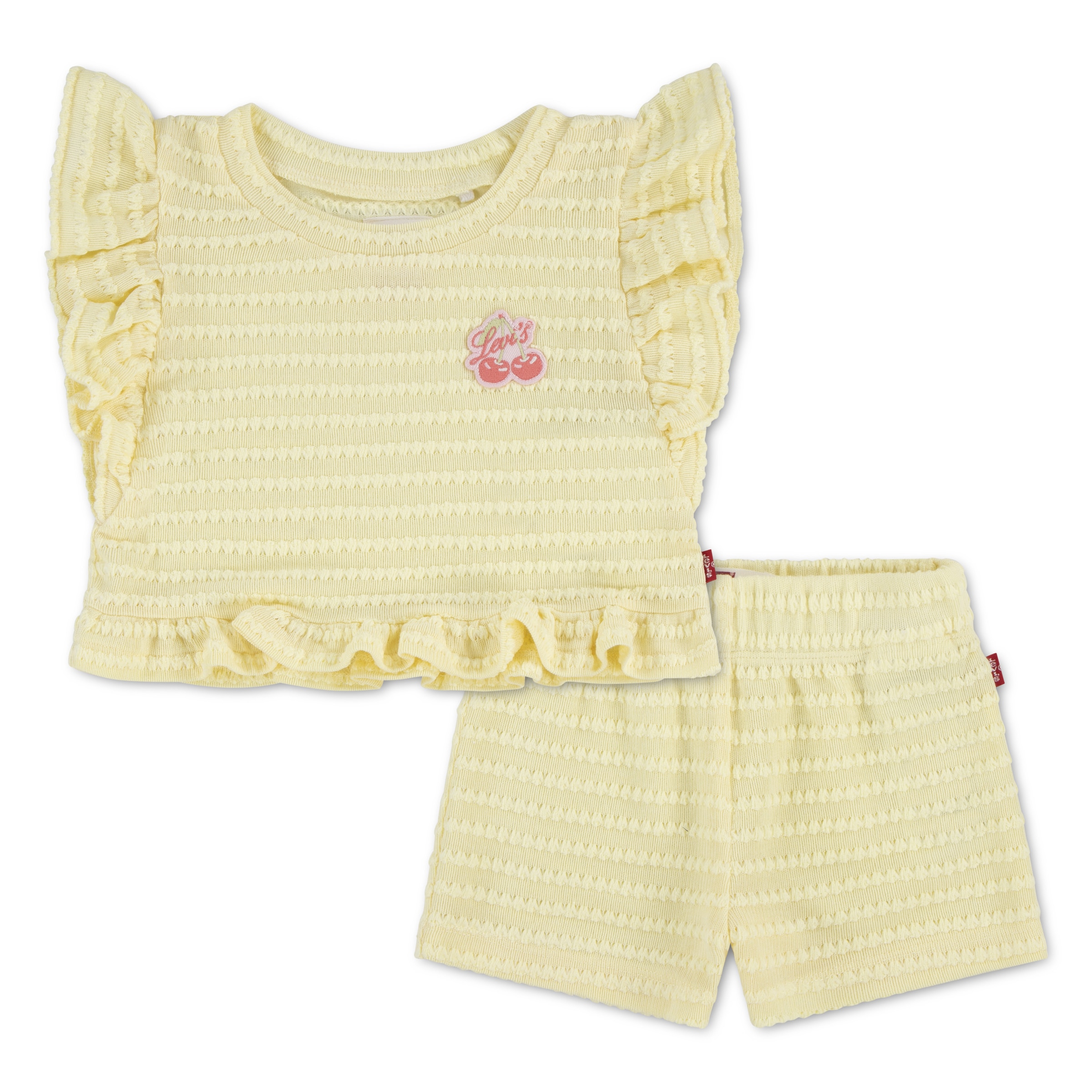 Levi's® Kids Top & Shorts »LVG RUFFLE TOP & SHORT SET« Set, 2 mit Struktur und Rüschen, for Girls