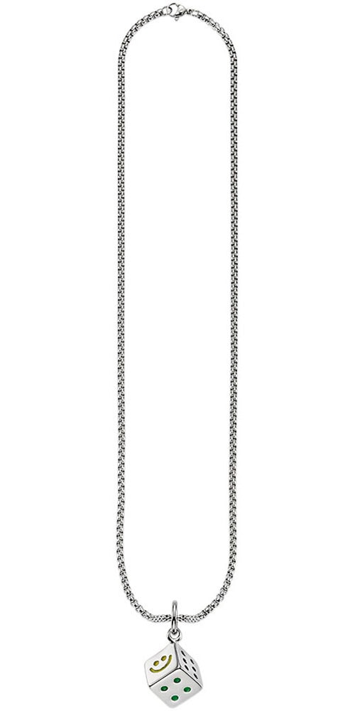 Bruno Banani Kette mit Anhänger »Schmuck Geschenk Venezia Lucky Cube Würfel, B0244N/20/00/55«