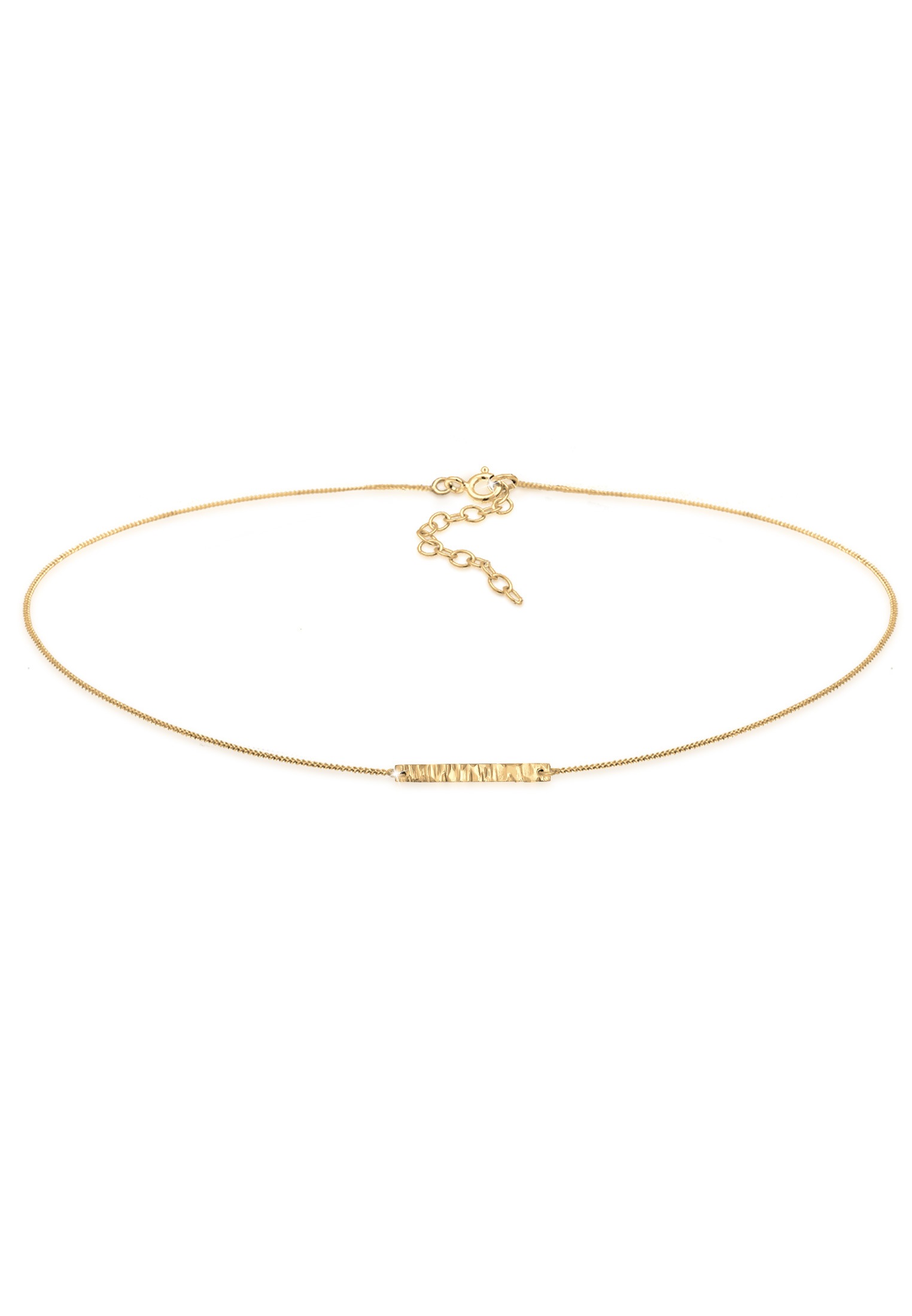Elli Collier »Choker Platte Gehämmert 925er Silber«