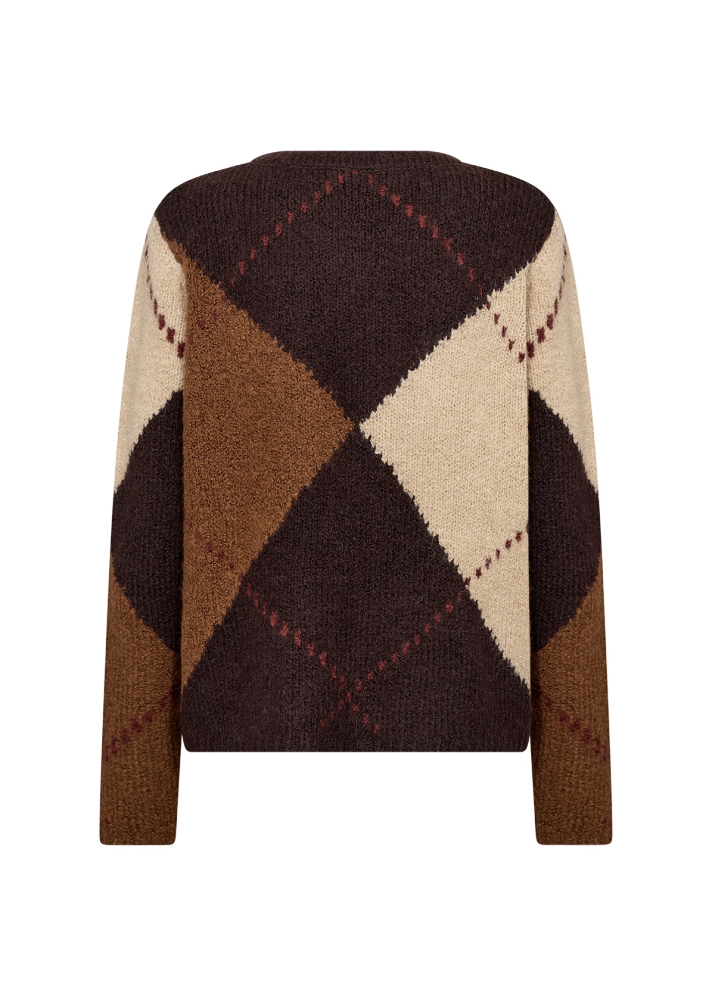 soyaconcept Strickpullover »SC-HACER 2 - YD« Materialmix, mit Argyl Strickmuster