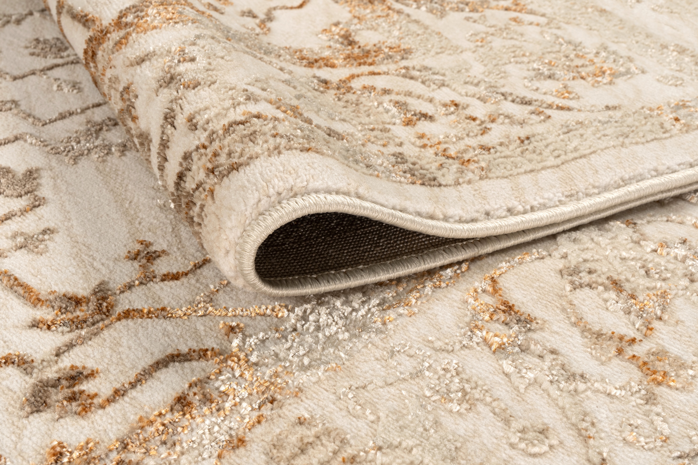 OTTO home Teppich »Amira, orientalisches Design« rechteckig 11 mm Höhe mit Bordüre, elegant, Vintage Optik, Wohnzimmer, Schlafzimmer