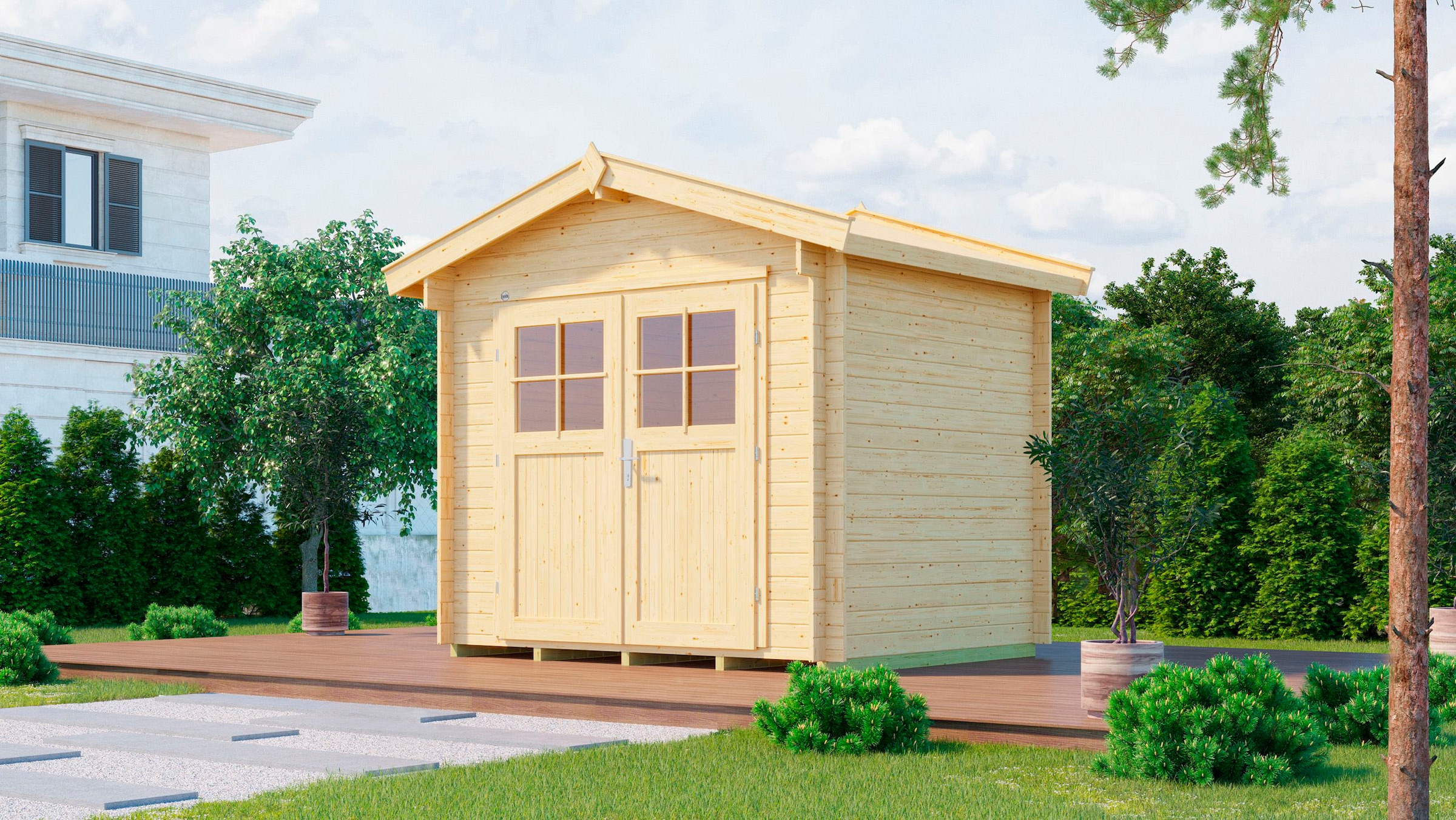 weka Gartenhaus »Premium28, natur«