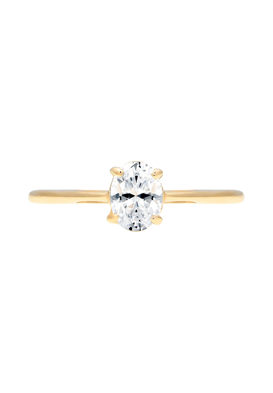 Elli Premium Verlobungsring »Ring Verlobungsring Topas Weiß 585 Gelbgold«