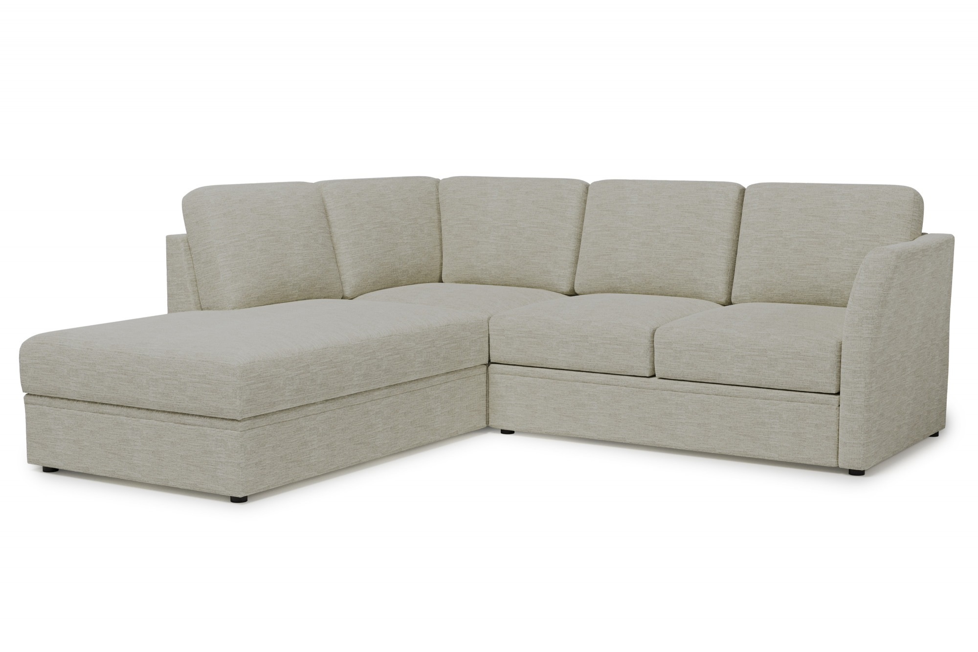 Home affaire Ecksofa »Lavars, L-Form, Schlafsofa«, mit Bettfunktion und Stauraum, in zwei verschiedenen Bezugsqualitäten