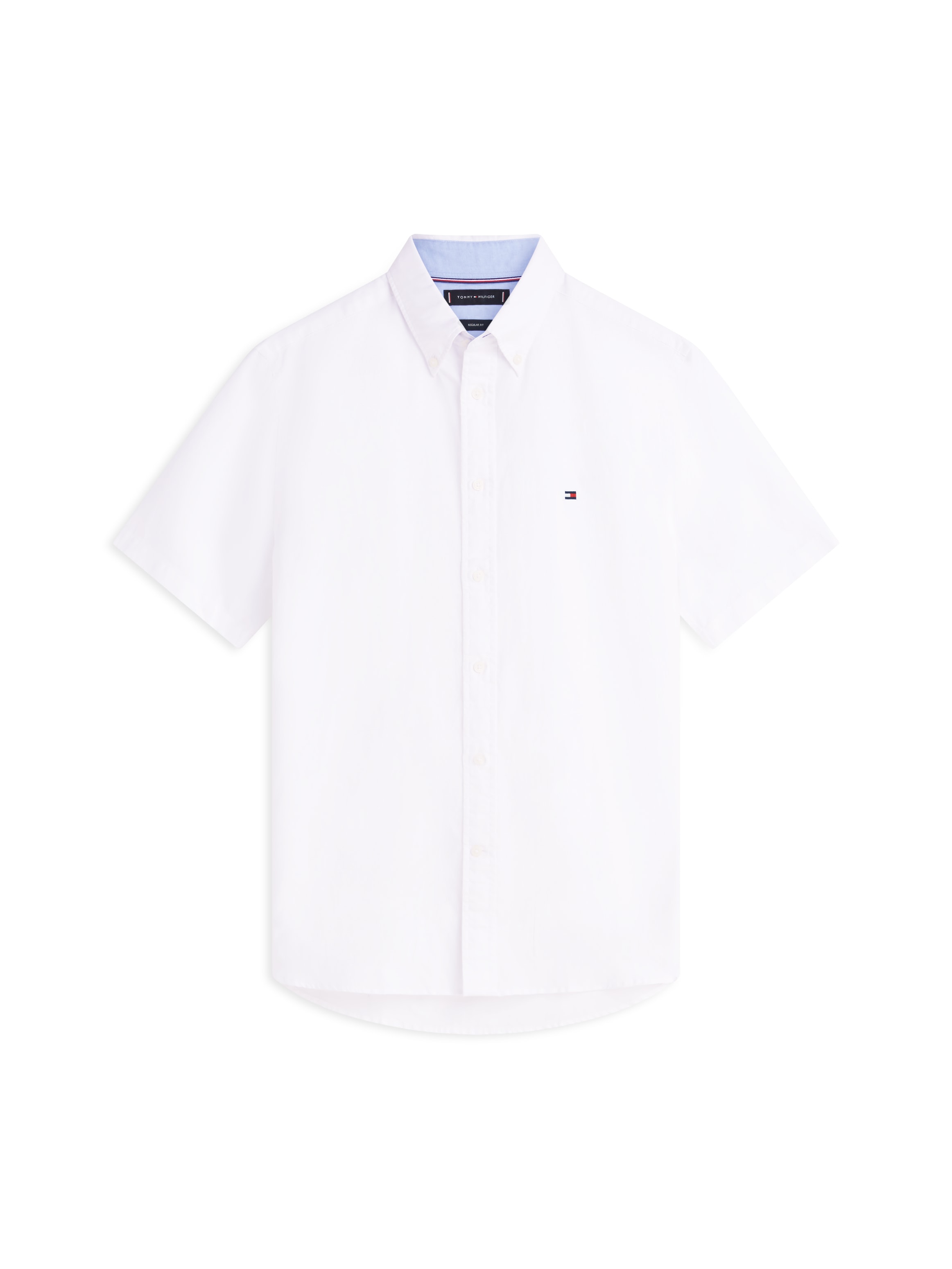 Tommy Hilfiger Kurzarmhemd »LINEN BLEND SOLID«