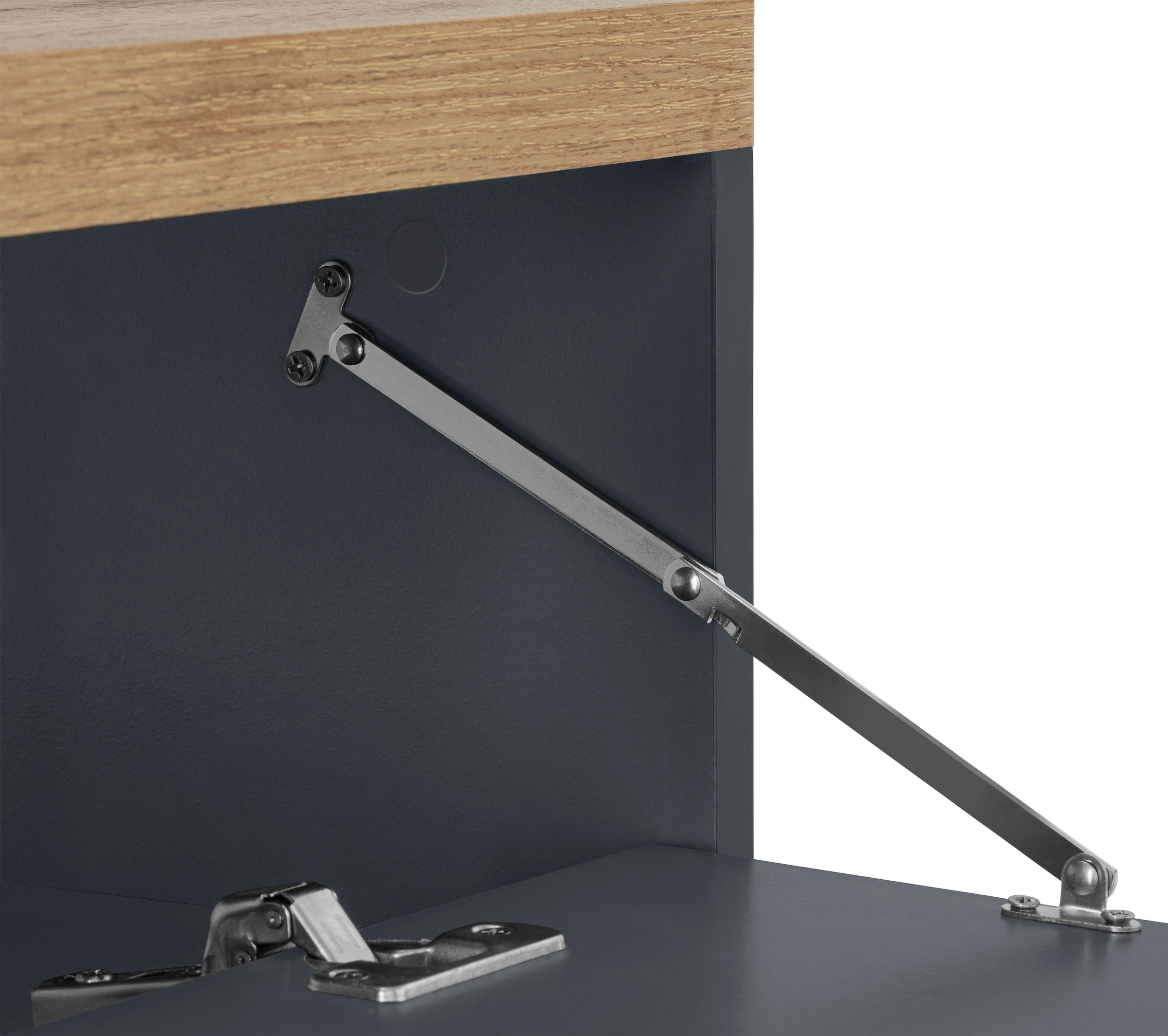 Places of Style Waschbeckenunterschrank »Thessa«, Klappe und Siphonausschnitt, Push-to-open Funktion, BxH: 60 x 56,5 cm