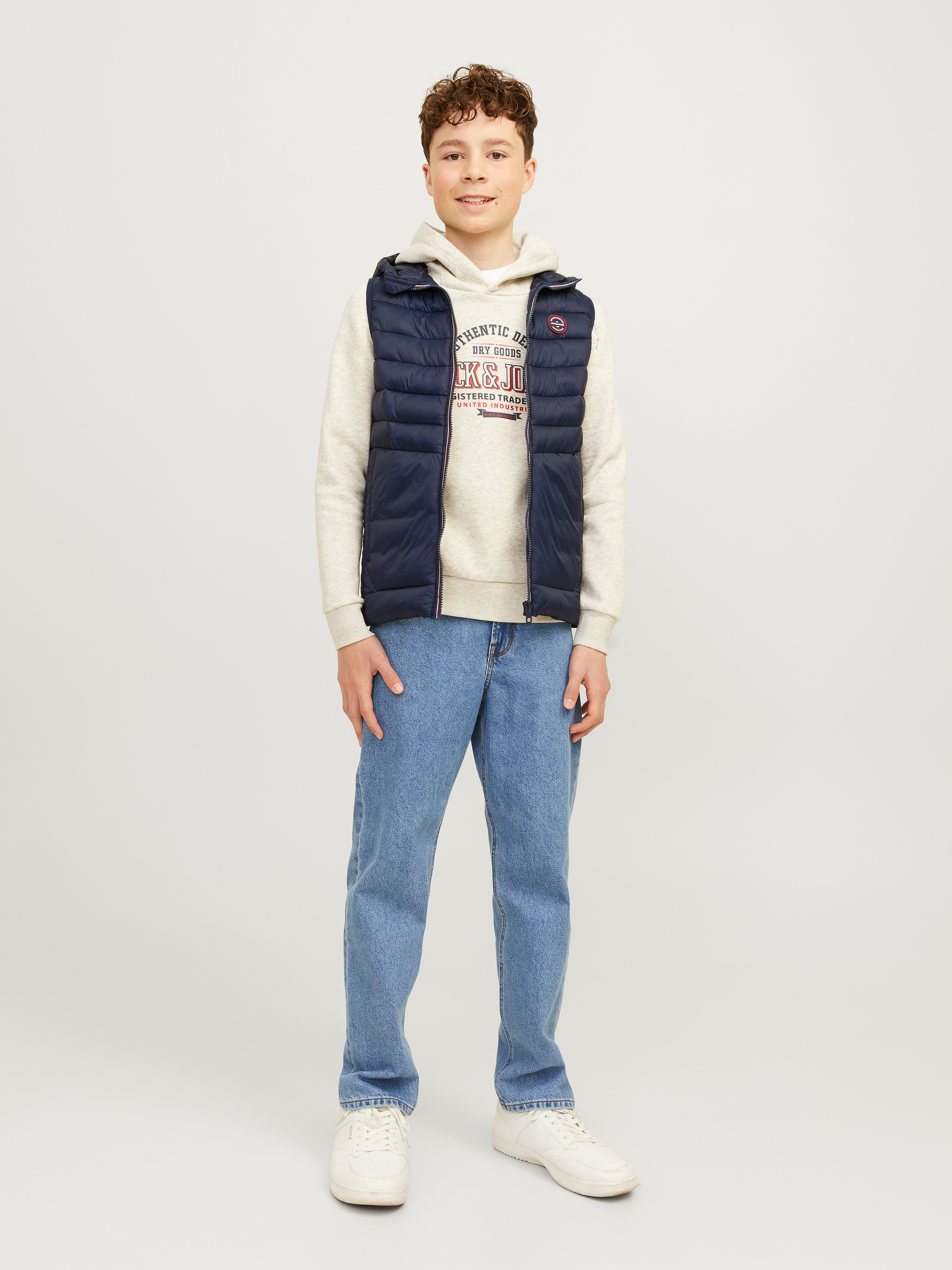 Jack & Jones Junior Steppweste »JJESPRINT PUFFER BW HOOD NOOS JNR«