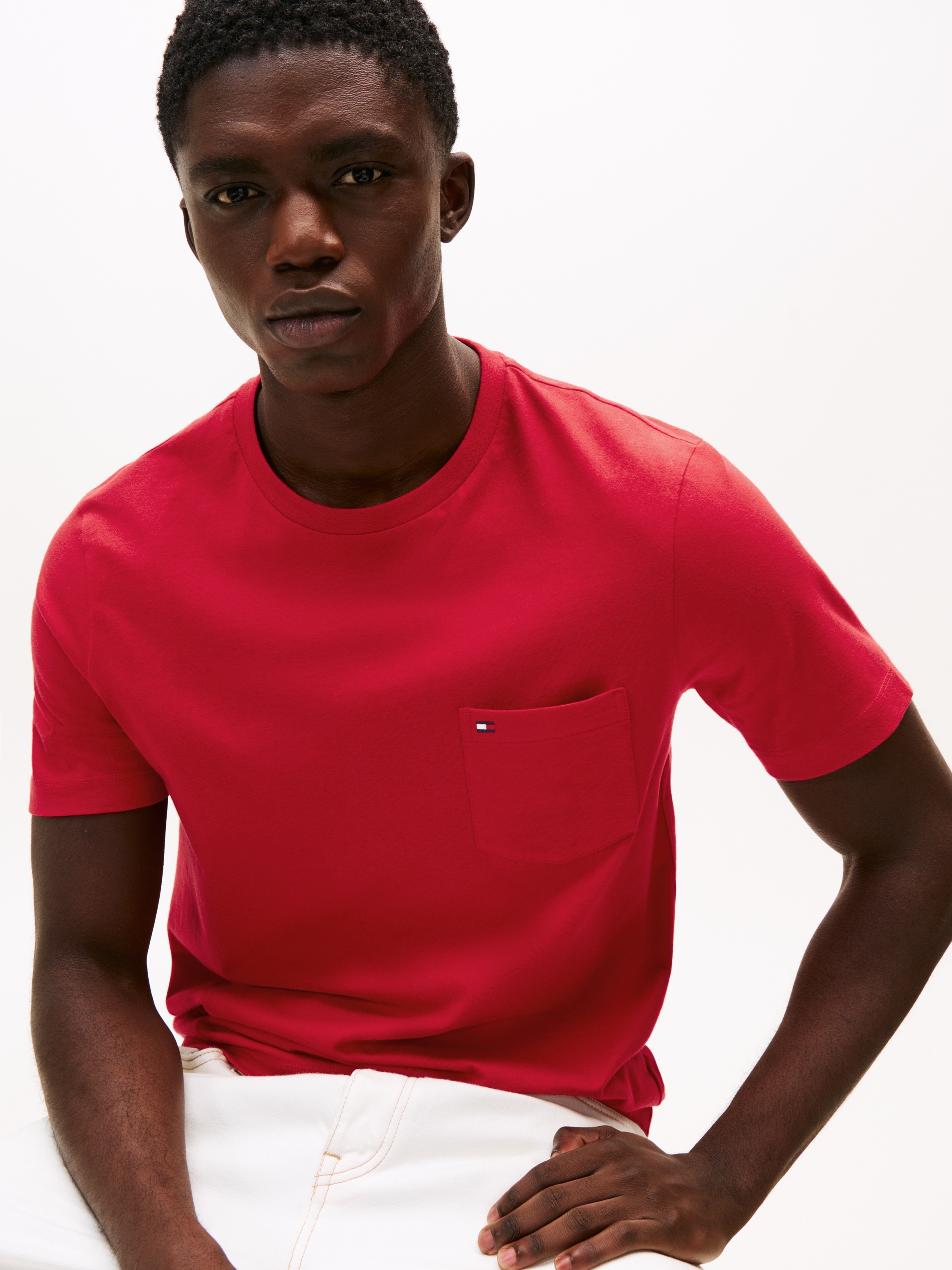 Tommy Hilfiger T-Shirt »ESSENTIAL SOLID POCKET TEE«
